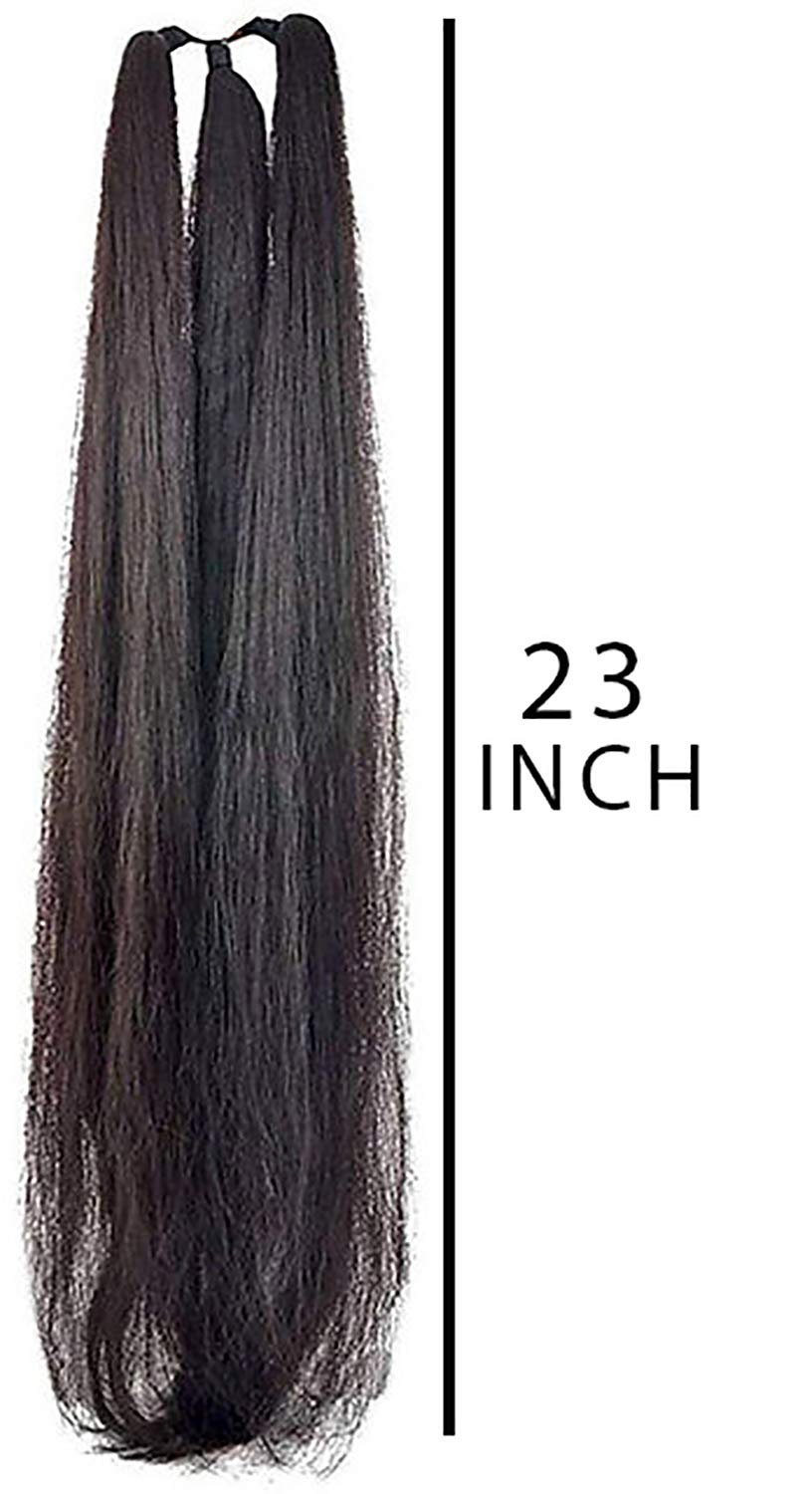 Premium Synthetic Hair Parandi - Hair Choti Extension for Women & Girls (Black, Pack of 1) | Perfect for Weddings, Parties & Traditional Hairstyles