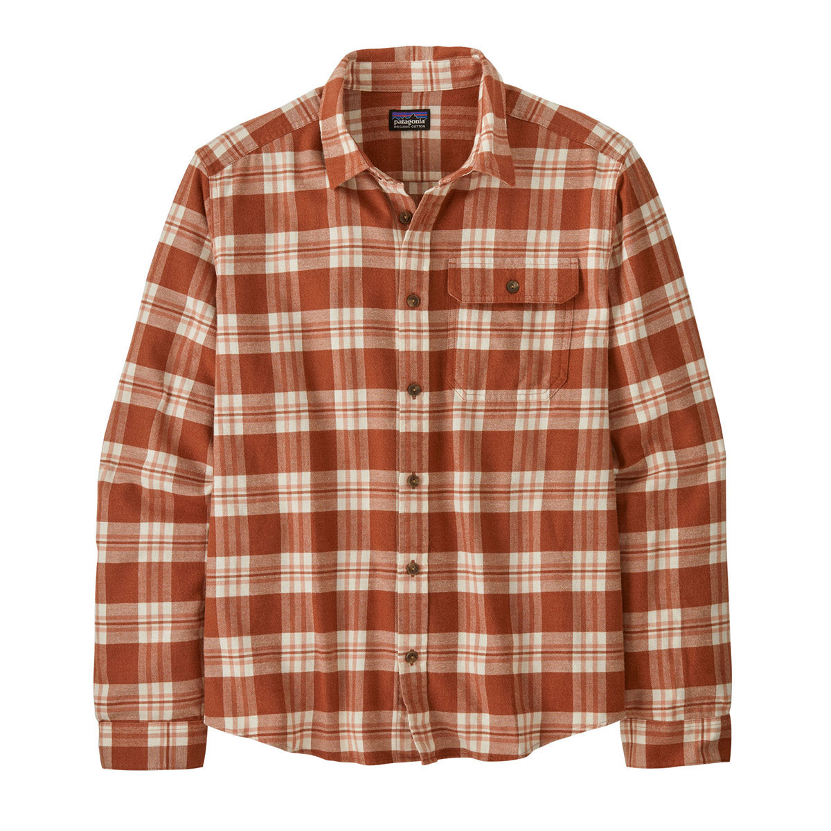 Men's Long Sleeve LW Fjord Flannel Shirt - Soft Plaid Button Down for Casual Wear & Outdoor Activities