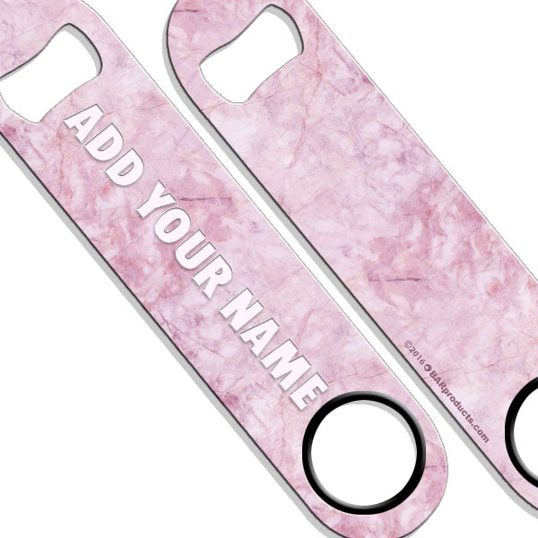 Personalized Marble Speed Bottle Opener - Custom Name Engraved Bar Tool for Beer, Soda & Home Brewing - Perfect for Parties, BBQs & Man Cave Decor