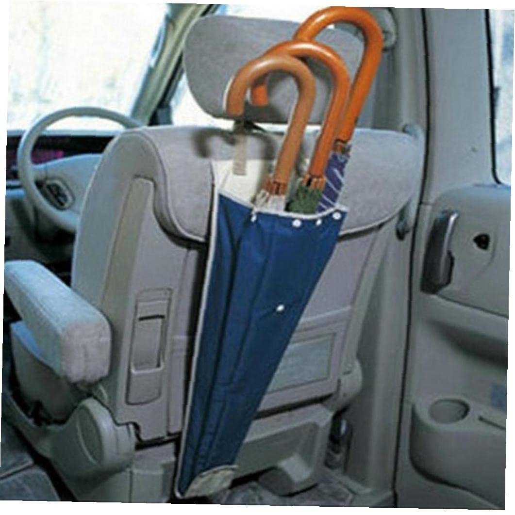 Waterproof Car Seat Back Umbrella Organizer - Storage Bag & Holder for Umbrellas, Maps & Small Items - Perfect for Road Trips, Commuting & Family Travel