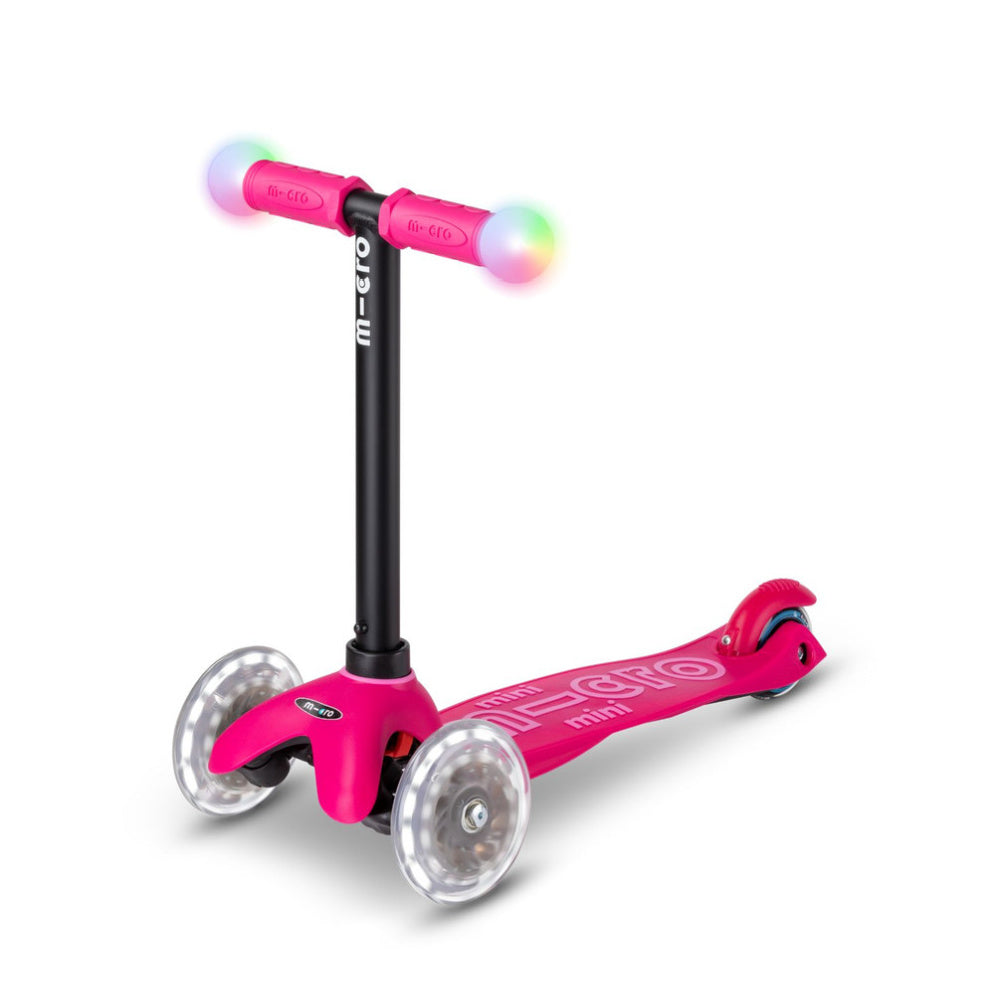 Micro Mini2Grow Deluxe Magic LED Scooter for Kids - Bright LED Wheels, Light Up Electric Scooter for Boys & Girls - Perfect for Night Riding, Outdoor Play & Commuting to School