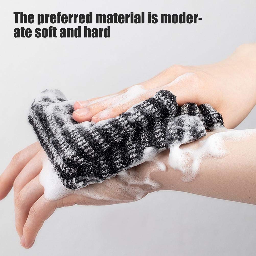 Kuashidai Exfoliating Back Scrubber - Long-Lasting Shower Brush with Exfoliating Towel Texture, Machine Washable Bath Accessories for Deep Cleansing & Skin Renewal - Perfect for Spa Days & Post-Workout Refresh