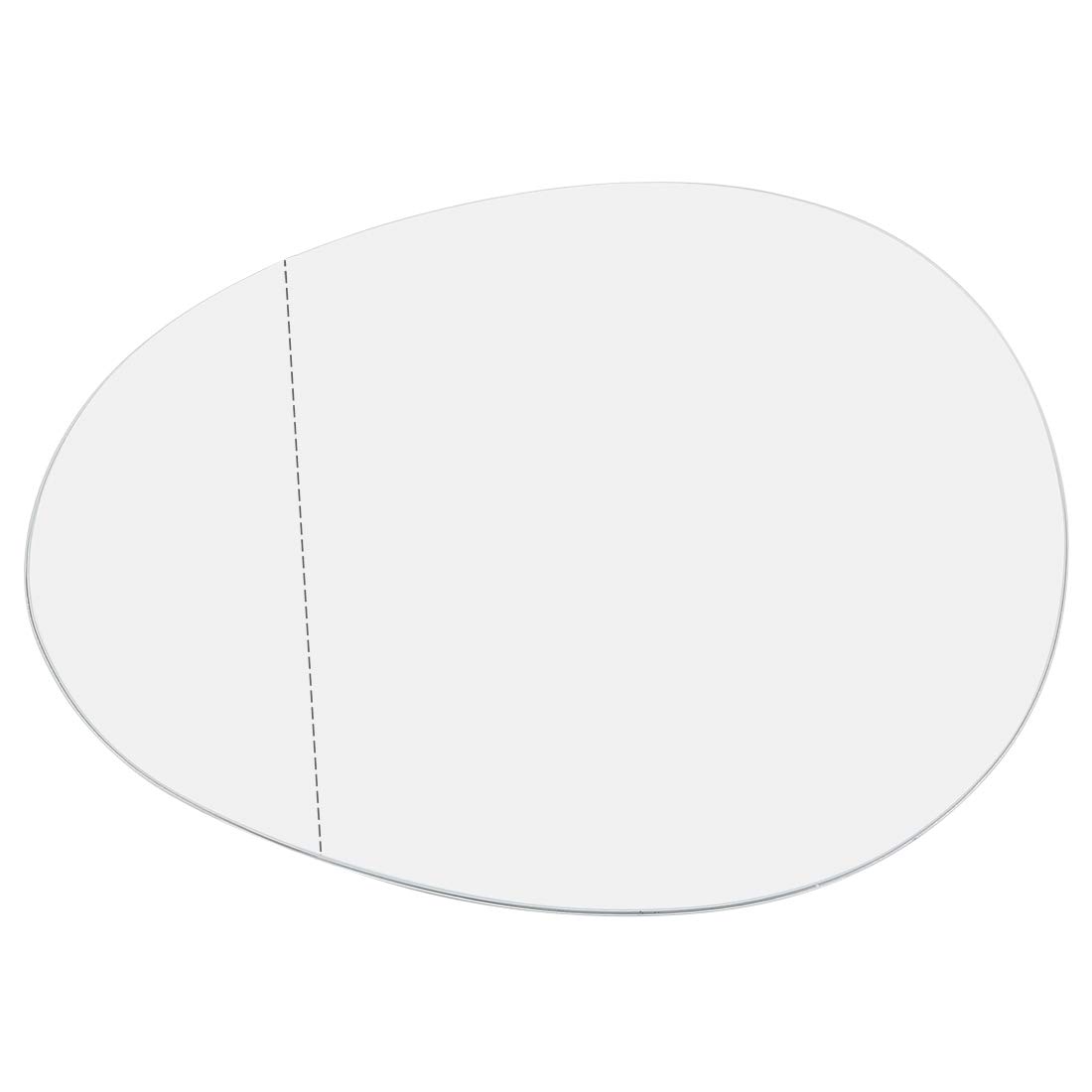 X AUTOHAUX Replacement Left Side (LH) Mirror Glass with Adhesive for BMW Mini Cooper 2007-2015 Models - Perfect for Parking Assistance & Blind Spot Safety