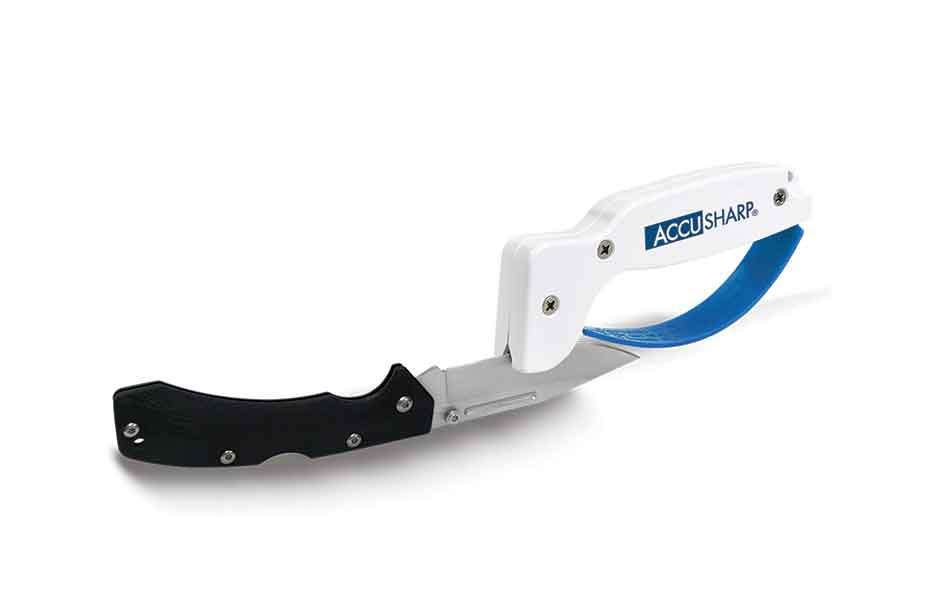 AccuSharp Professional Knife & Tool Sharpener with Replacement Blades - Diamond Honed Edge for Kitchen, Hunting & Outdoor Gear - Perfect for Chefs, Campers & DIY Enthusiasts