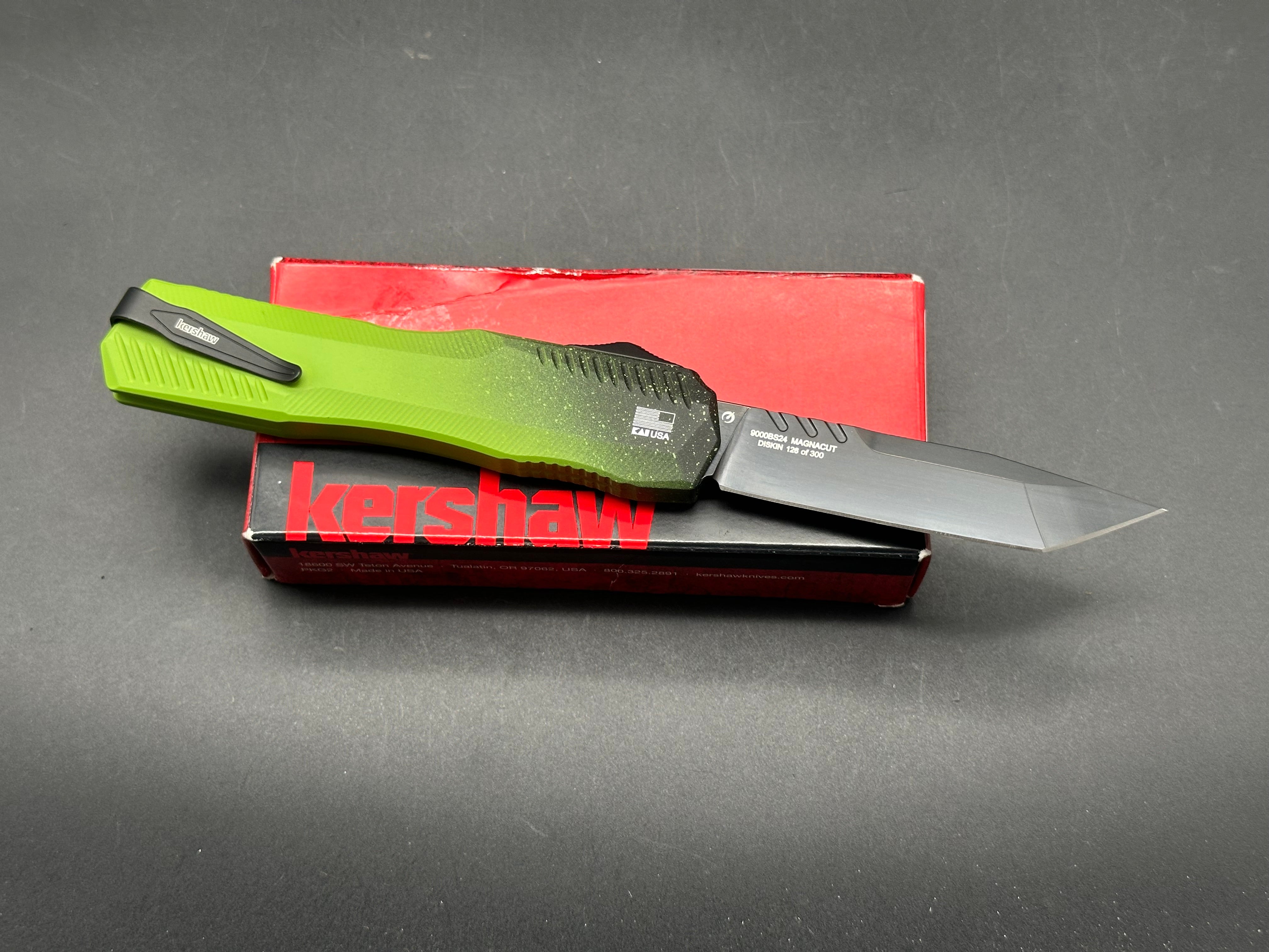 Kershaw Livewire Limited Edition Zombie Cerakote Knife - MagnaCut Blade | Blade Show Atlanta Exclusive | EDC, Outdoor Survival & Tactical Gear