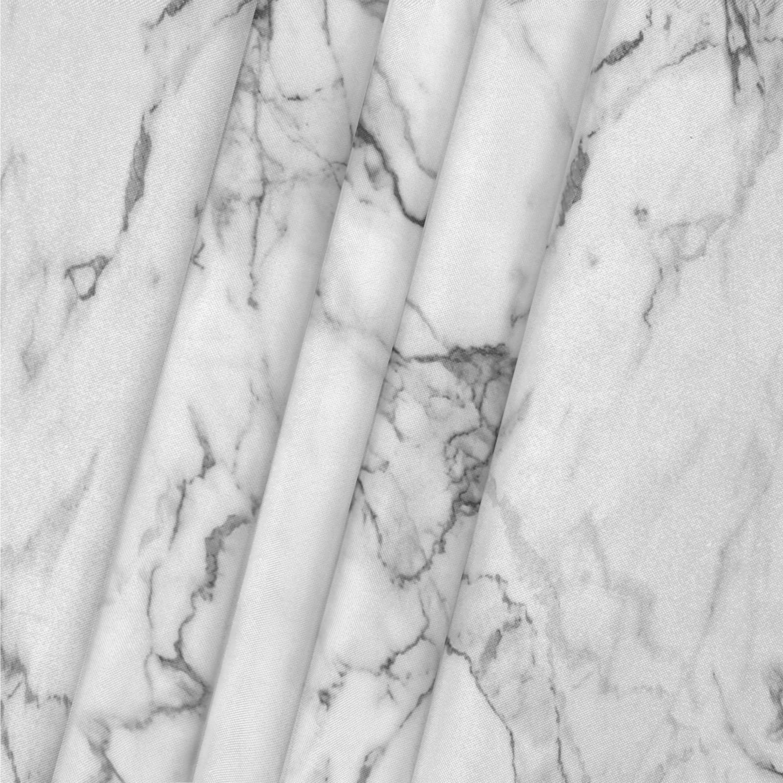 White Gray Marble Square Tablecloth with Elastic Edge - Waterproof Wipeable Modern Art Fitted Table Cover for Dining Kitchen Party (46x46 Inch) - Perfect for Indoor Outdoor Patio Tables, Weddings & Holiday Decor