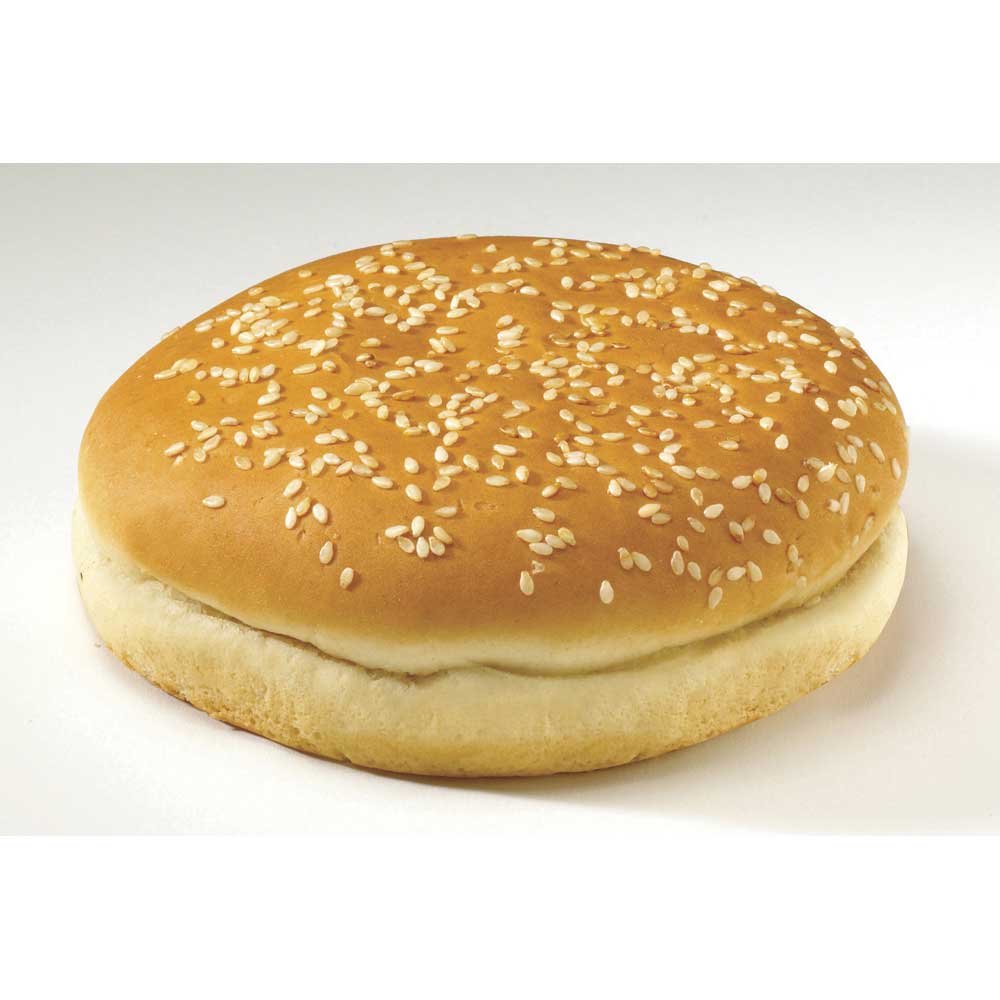 Flowers Foods European Bakers 5-Inch Sliced Sesame Hamburger Buns - 8 Pack (64 Total Buns) | Perfect for Burgers, Sandwiches & BBQ Parties