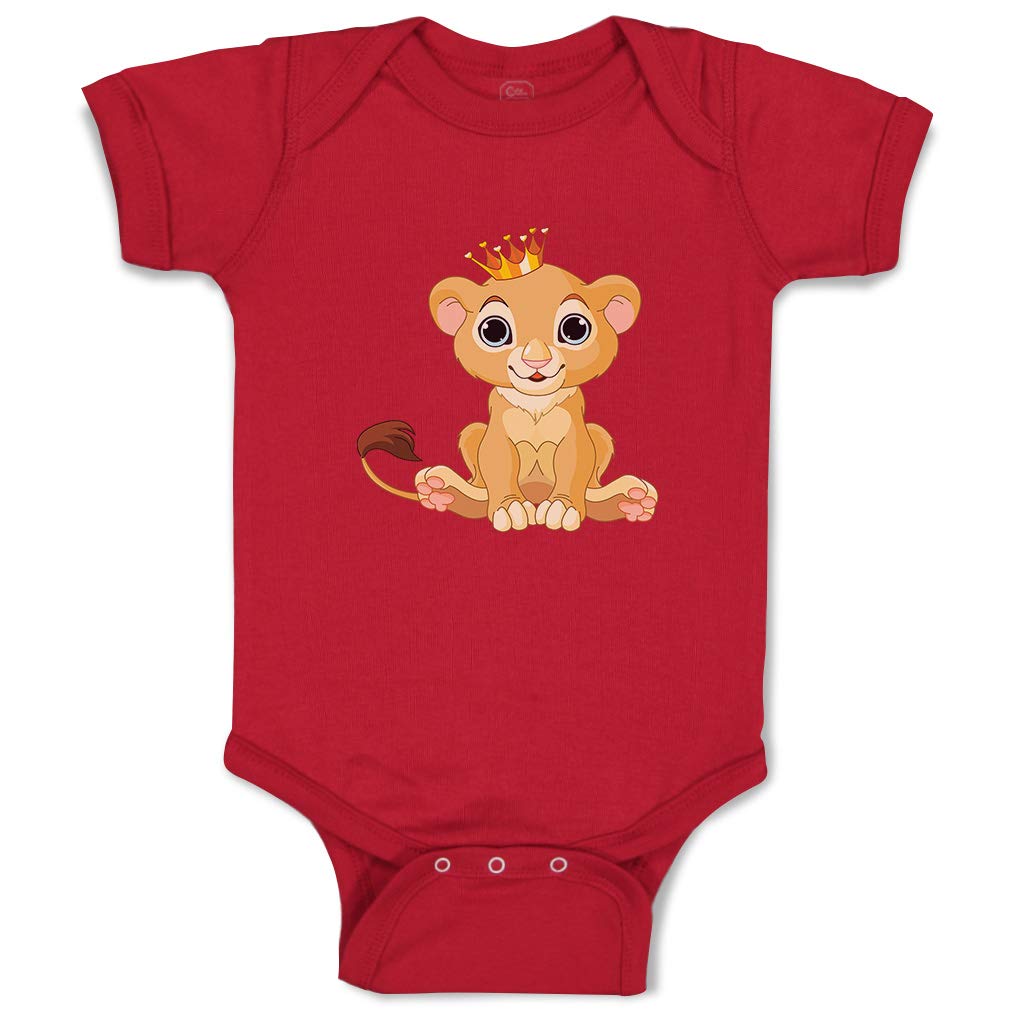 Custom Baby Lion Animal Bodysuit - Funny Cotton Onesie for Boys & Girls - Perfect for Newborns, Birthdays, and Family Photos