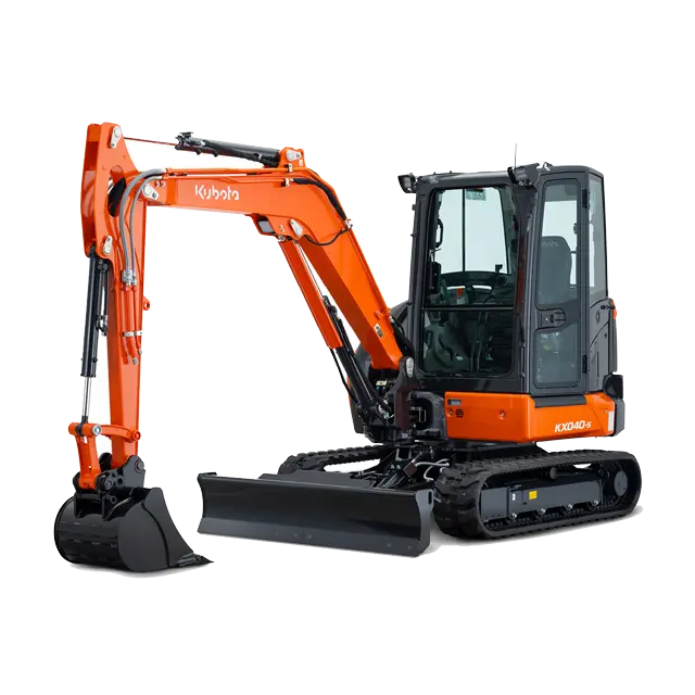 Kubota KX040-5 Mini Excavator - Compact Hydraulic Digger for Construction, Landscaping & DIY Projects | 4-Ton Mini Excavator with Zero Tail Swing | Perfect for Tight Spaces, Trenching & Home Renovations