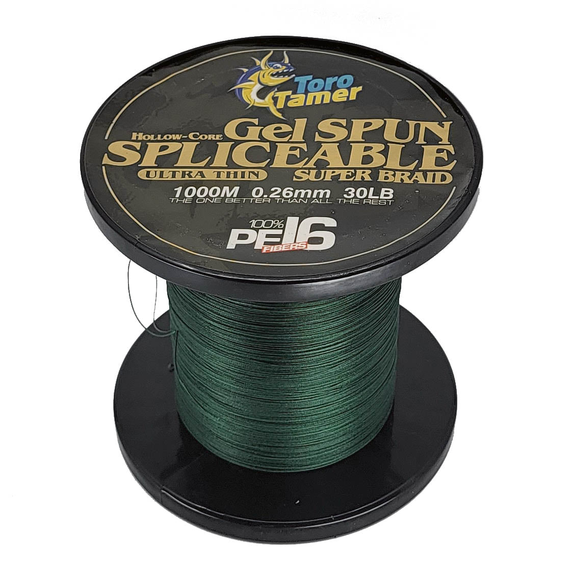 Toro Tamer 16 Strand Hollow Braid Fishing Line - 1000M (3280ft) Durable Saltwater & Freshwater Rope for Offshore Angling and Marine Applications