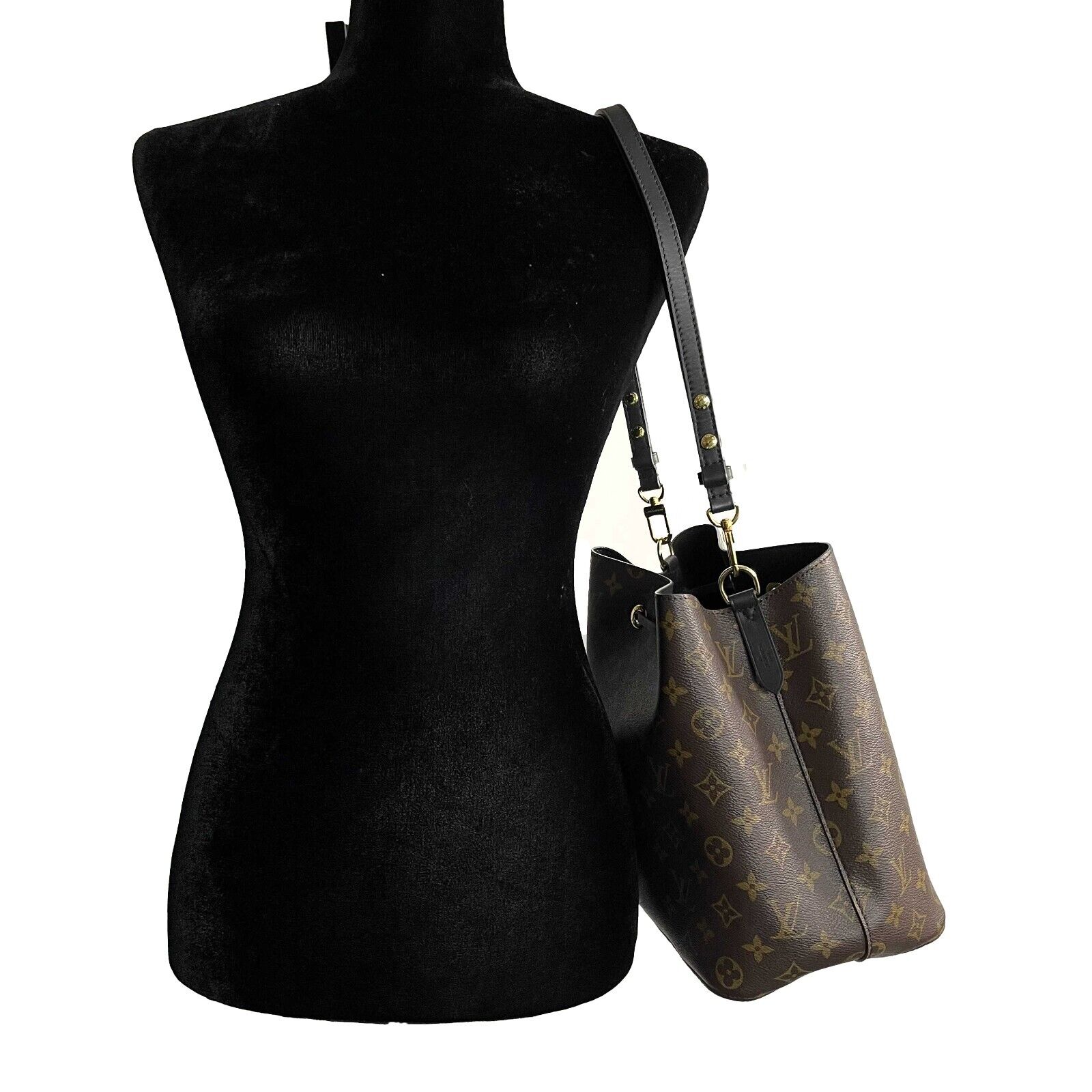Louis Vuitton NeoNoe MM Shoulder Bag - Monogram Brown Canvas Handbag for Women | Perfect for Work, Travel & Everyday Use