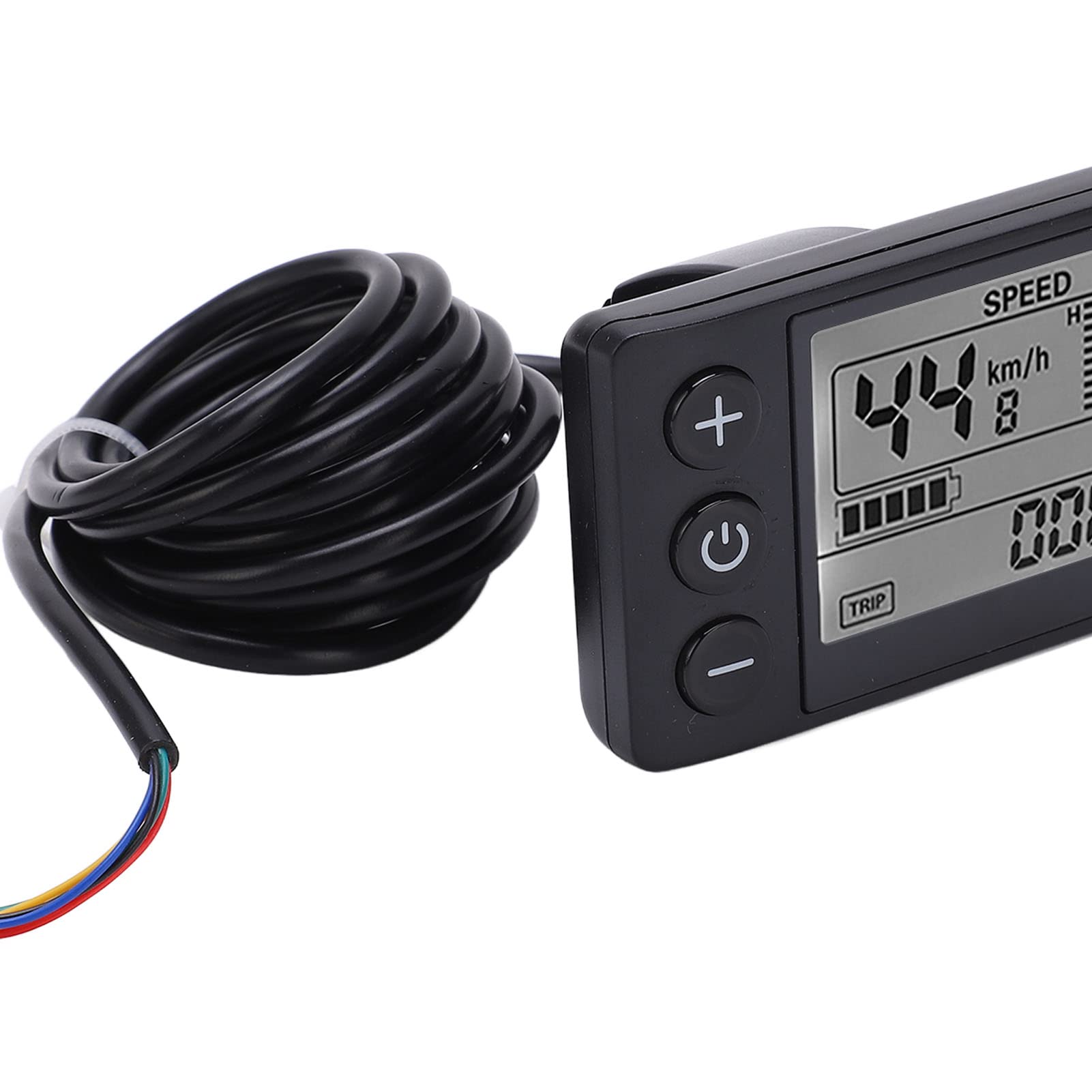 S866 Electric LCD Display Meter - IP65 Waterproof, 24V/36V/48V Compatible - Digital Voltage Monitor for E-Bikes, Scooters & Electric Vehicles