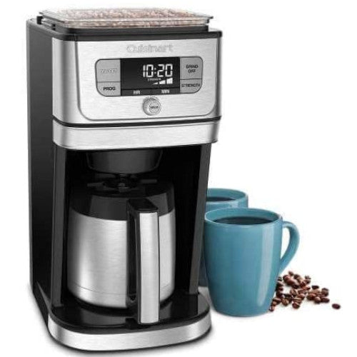 Refurbished CUISINART DGB-850 Burr Grind N' Brew 10-Cup Coffee Maker with Warranty - Perfect for Home, Office & Coffee Enthusiasts