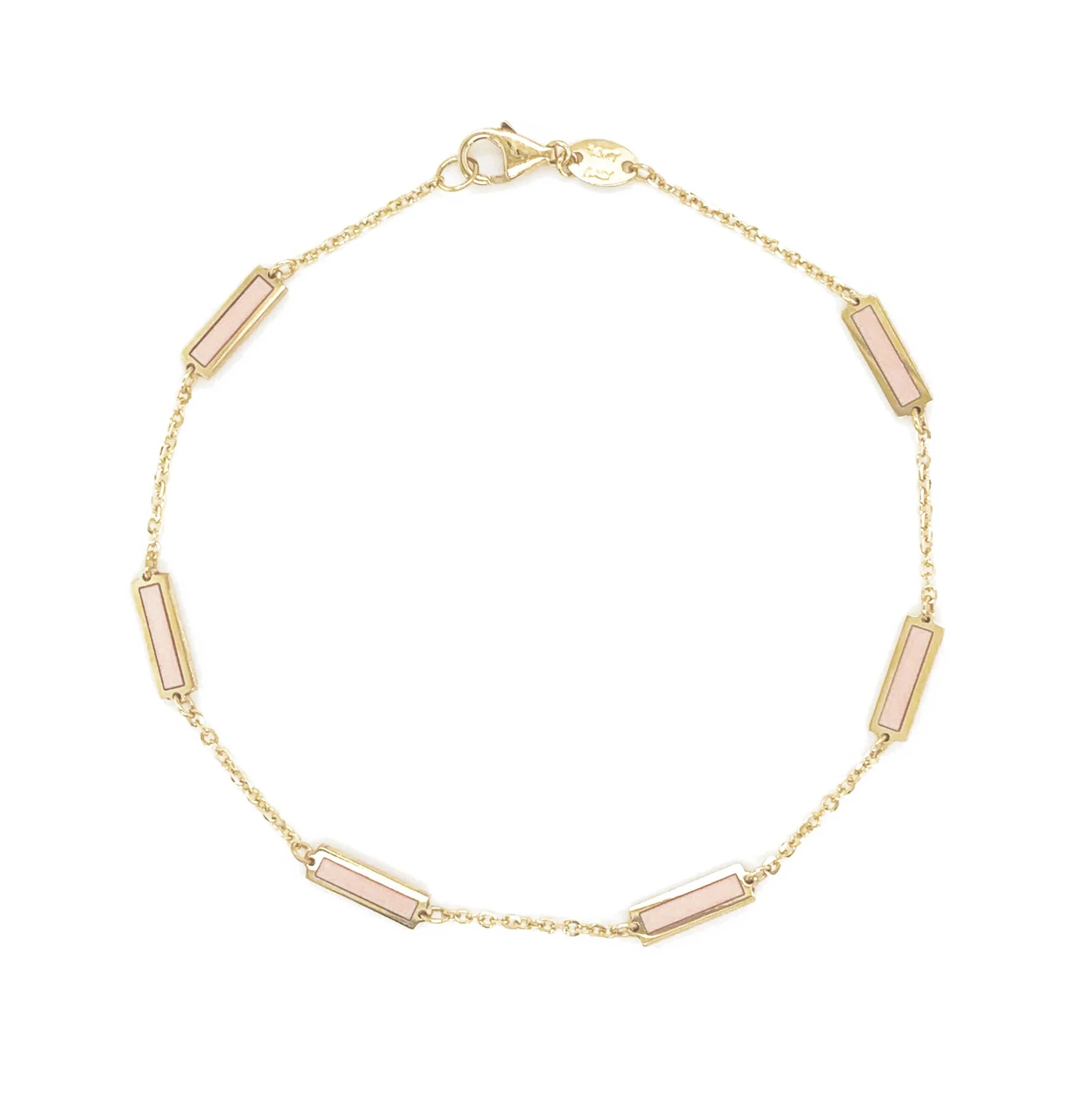 14KT Yellow Gold Bar Bracelet for Women - Elegant Minimalist Jewelry for Everyday Wear & Special Occasions