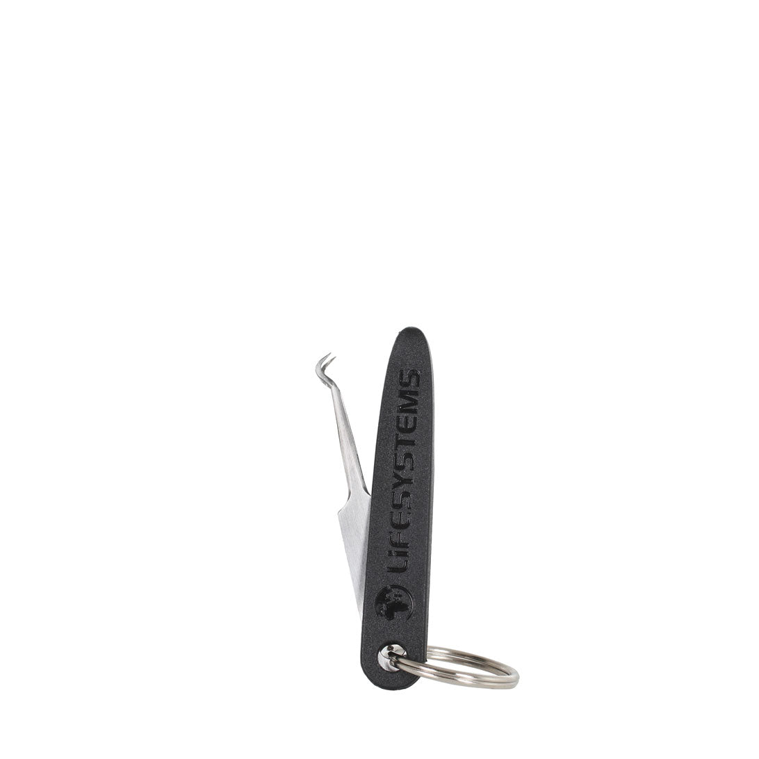 Lifesystems Compact Stainless Steel Tick Removal Tweezers - Safe & Precise Tick Remover Tool for Humans & Pets - Perfect for Hiking, Camping & Outdoor Adventures