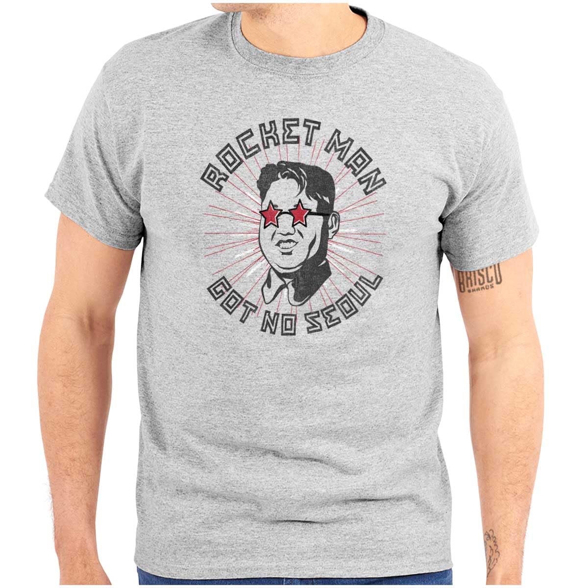 Rocket Man No Seoul Jung Un Korean Graphic T-Shirt for Men & Women - Funny Political Statement Tee for Casual Wear & Protest Events
