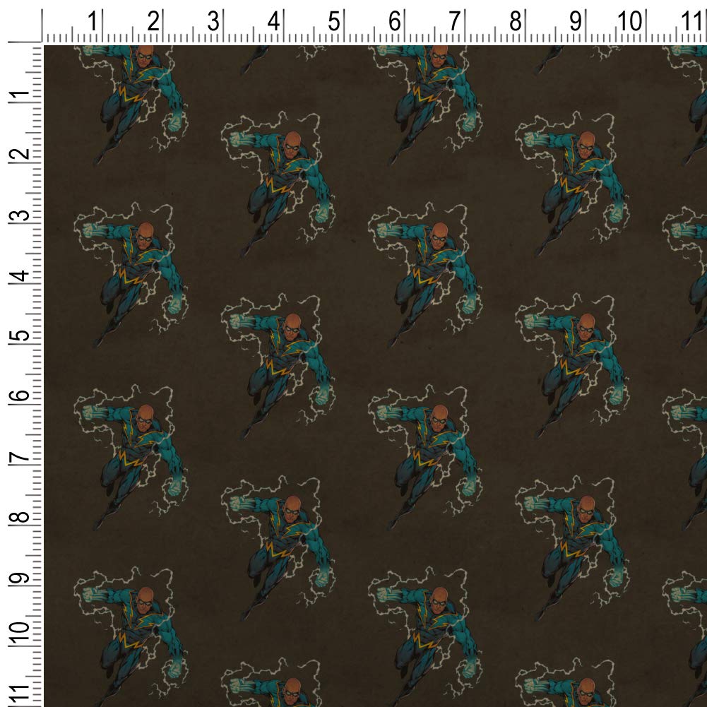 Justice League Black Lightning Character Premium Kraft Roll Gift Wrap Wrapping Paper - Eco-Friendly Superhero Themed Gift Wrapping for Birthdays, Holidays & Comic Conventions