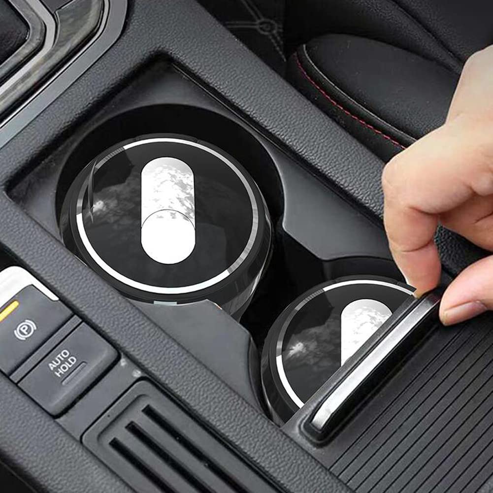 Smokeless Car Ashtray with Lid & Blue LED Light - Portable Cigarette Cup Holder, Detachable Car Decor for Home Office Travel - Perfect for Road Trips, Camping & Outdoor Adventures