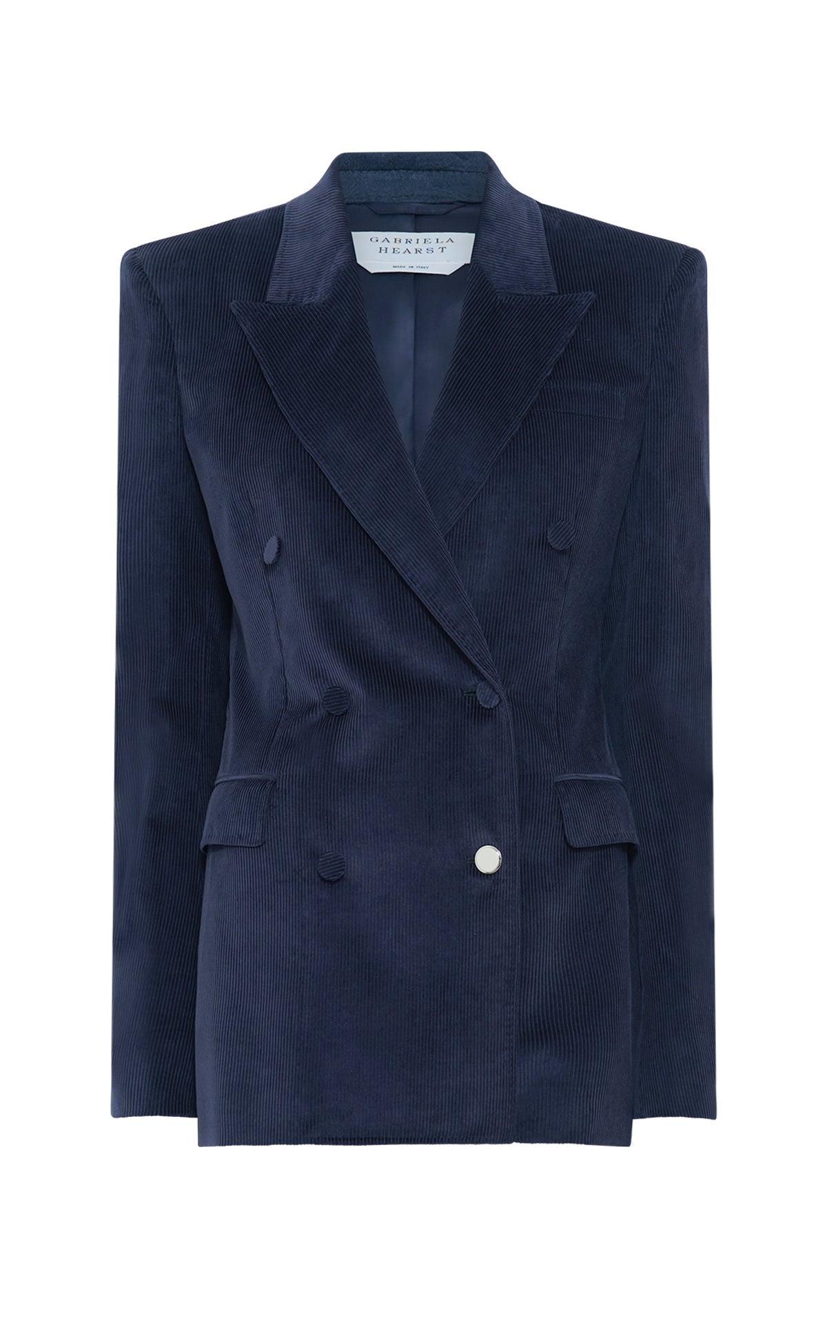 Premium Dark Navy Sea Island Cotton Corduroy Blazer for Men - Perfect for Business Meetings, Weddings & Formal Occasions
