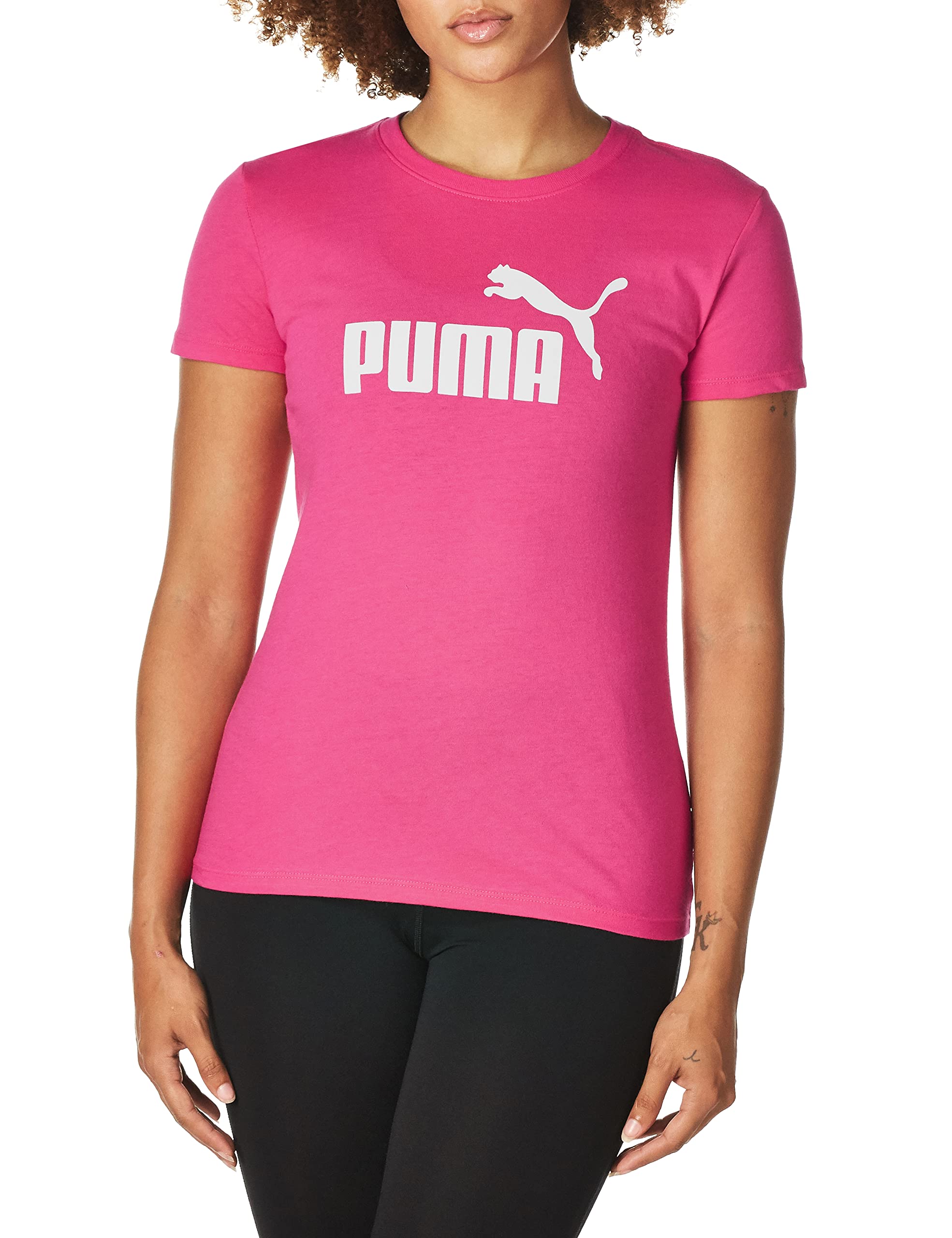 PUMA Women's Essential T-Shirt - Soft Cotton Casual Tee for Everyday Wear (Plus Sizes Available) | Perfect for Gym, Running, Yoga & Lounge Wear