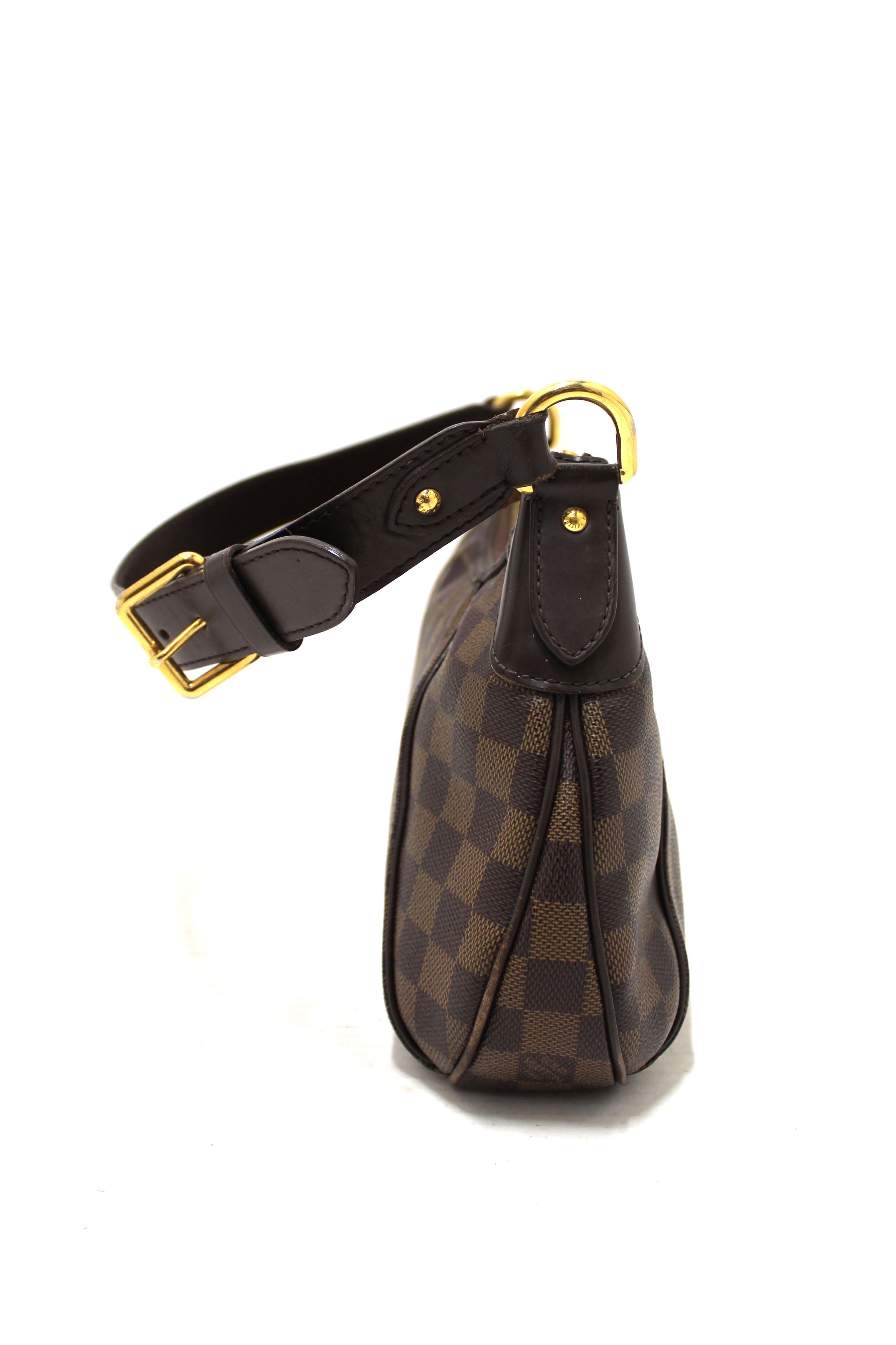Authentic Louis Vuitton Damier Ebene Thames PM Shoulder Bag for Women - Luxury Designer Crossbody Purse for Work, Travel & Everyday Use