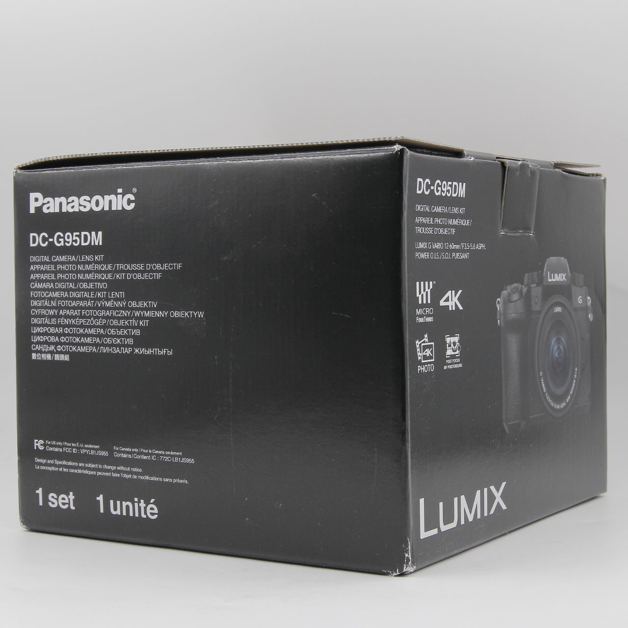 Panasonic Lumix G95 20.3MP 4K Mirrorless Camera with 12-60mm Lens - Open Box Excellent Condition - Perfect for Travel Photography & YouTube Vlogging
