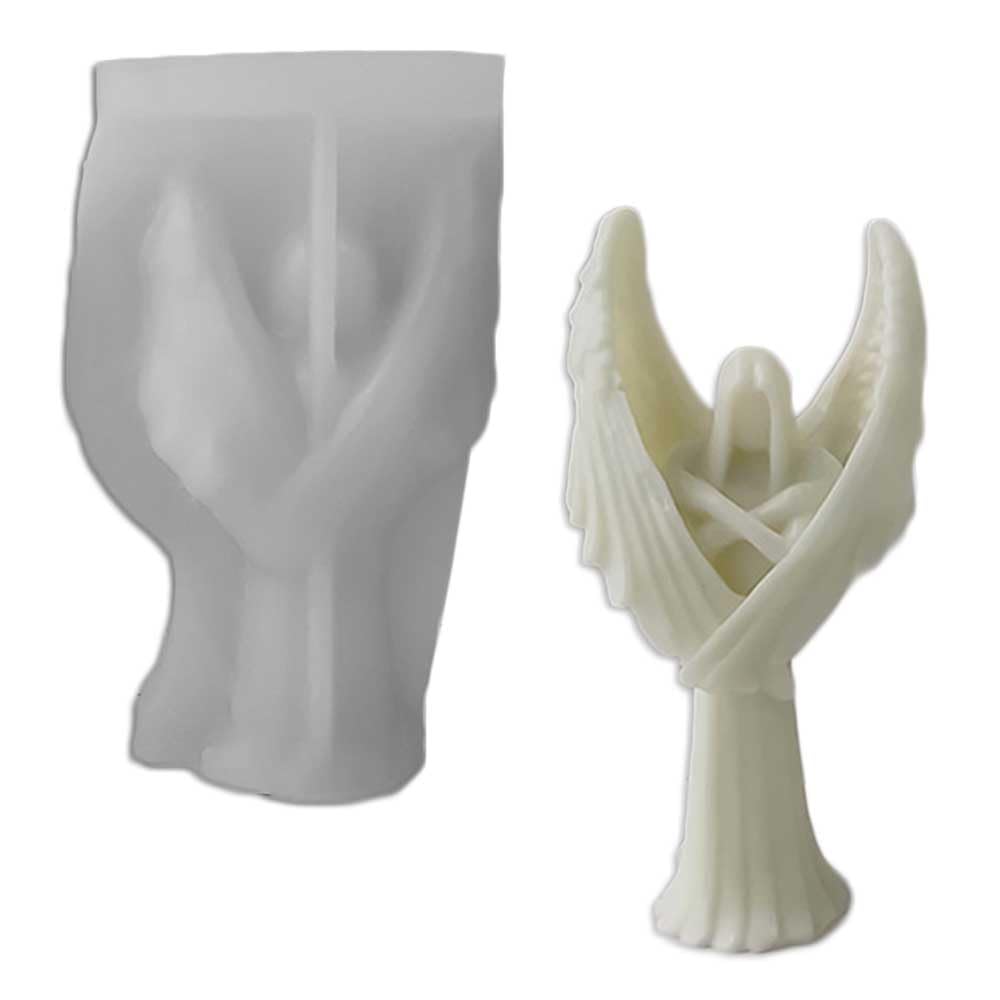 Tone Fun Guardian Angel Silicone Candle Molds for DIY Candles, Resin Crafts, Aromatherapy & Wax Soap Making - Perfect for Home Decor, Handmade Gifts and Crafting Projects