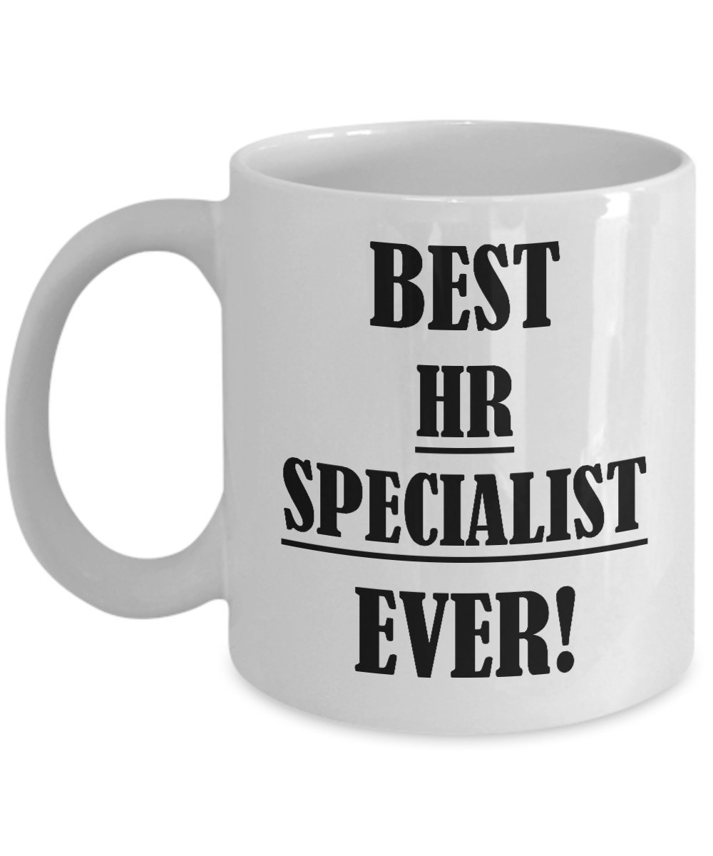 Funny HR Specialist Coffee Mug - Best HR Gift Ever - Cute Human Resources Tea Cup for Manager, Coworker, Wife, Girlfriend, Mom - Perfect Office Desk Gift for HR Professionals & Appreciation
