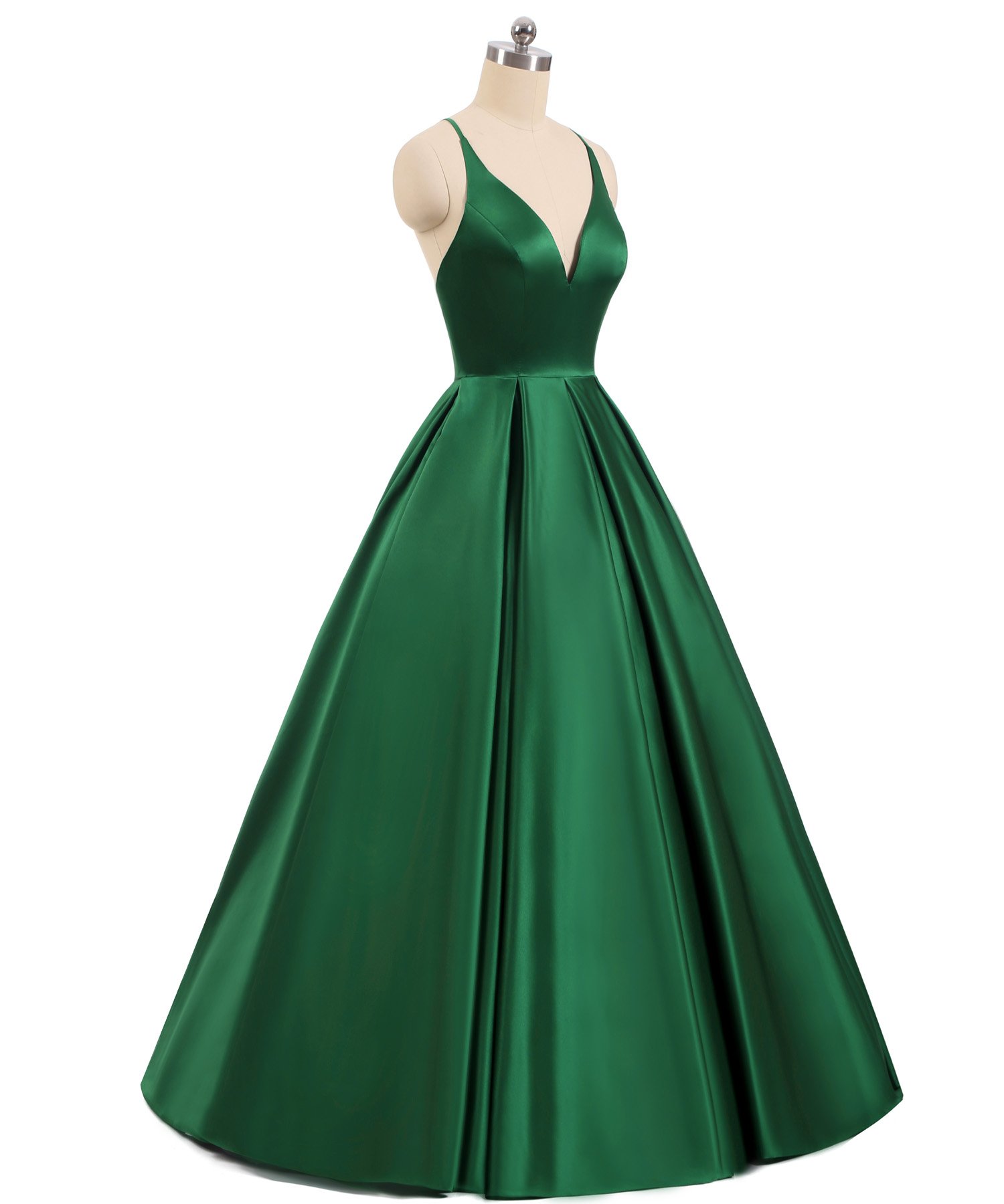 Lemai Backless Deep V Neck Long A-Line Prom Dress - Elegant Evening Gown for Women | Perfect for Homecoming, Formal Parties & Special Occasions