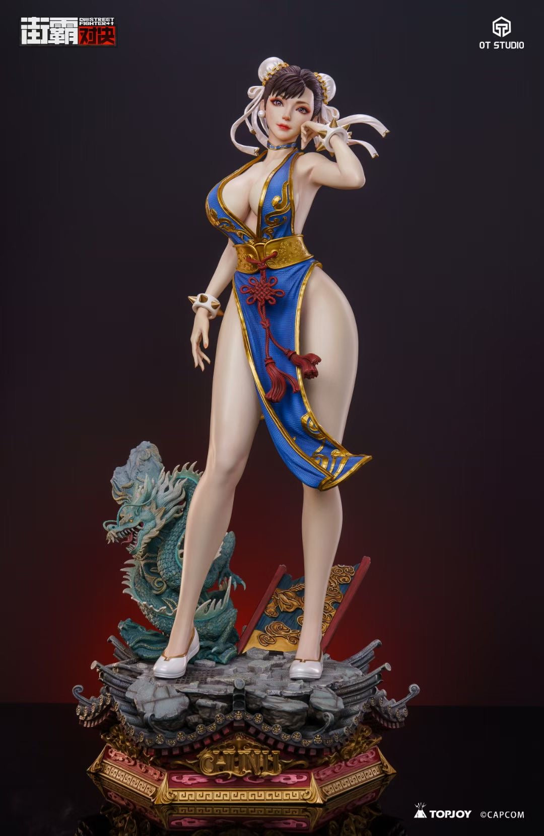 OT Studio x CAPCOM Licensed Chun-Li Action Figure - Official Street Fighter Collectible for Gamers & Fans | Perfect for Display, Cosplay & Gift Giving