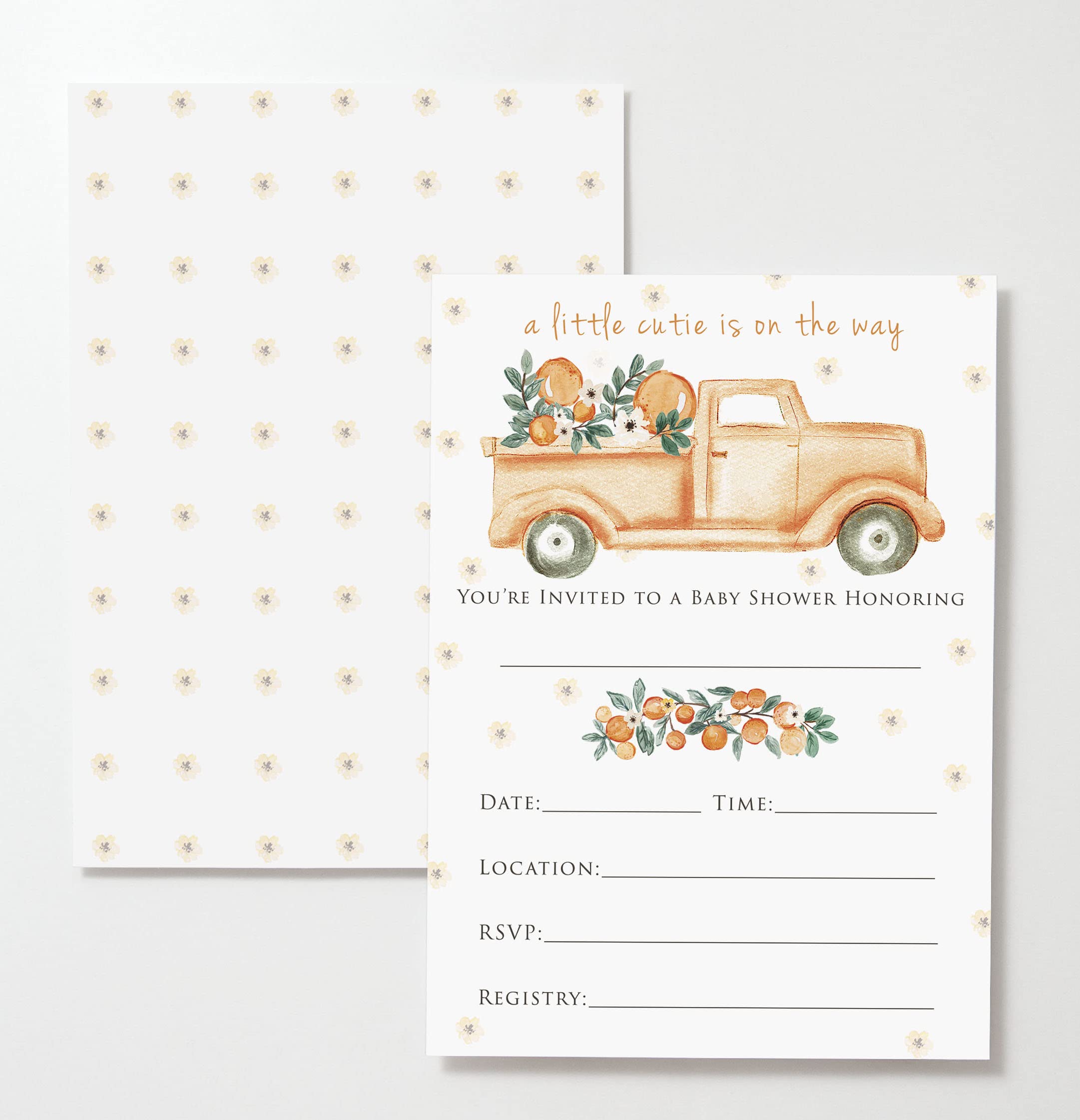 Adorable Baby Shower Invitations with Envelopes - Set of 25 Cards & 25 Envelopes | Perfect for Gender Reveal, Baby Shower Party & Newborn Celebration | M Market On Mainstreet