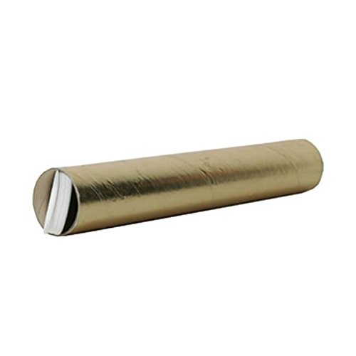 JAM Paper Gold Mailing Tubes 2x24 Inches - Pack of 50 - Shipping & Mailing Supplies for Documents, Posters, Blueprints - Perfect for Office, School & Home Organization