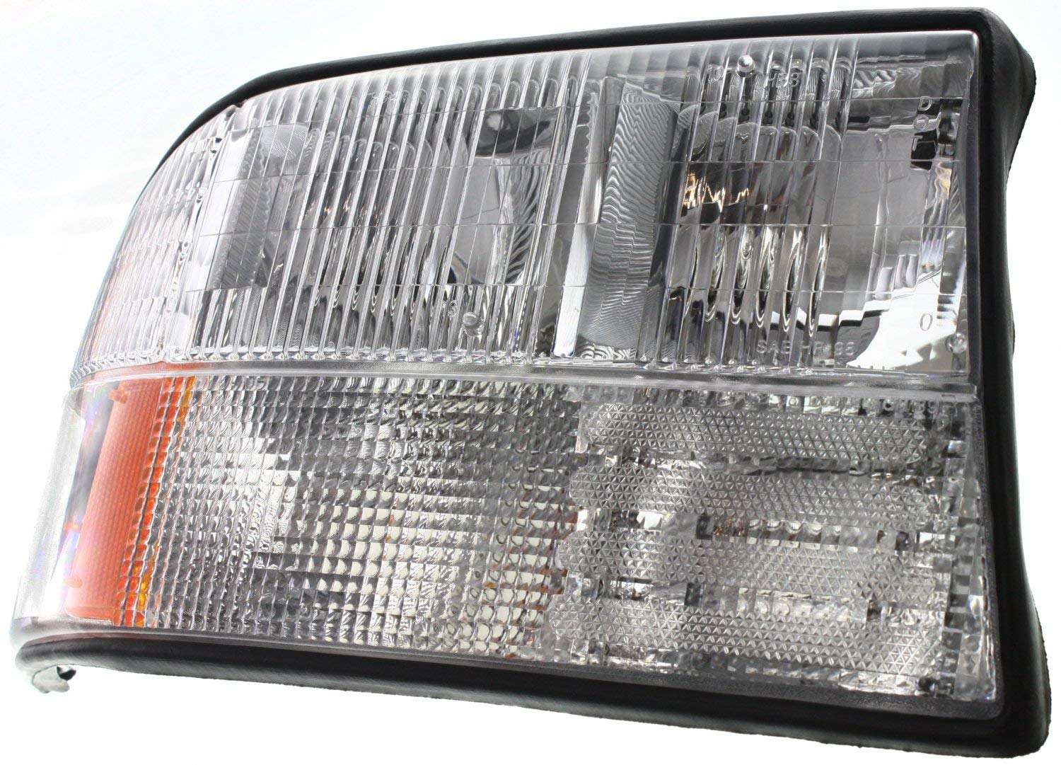 GMC Sonoma 1998-2004 Replacement Headlight Assembly - Driver & Passenger Side Halogen with Bulbs - Fits SL, SLE, SLS Models (No Fog Lights) - Replaces OEM #16526227, 16526228 - Perfect for Night Driving & Vehicle Restoration Projects