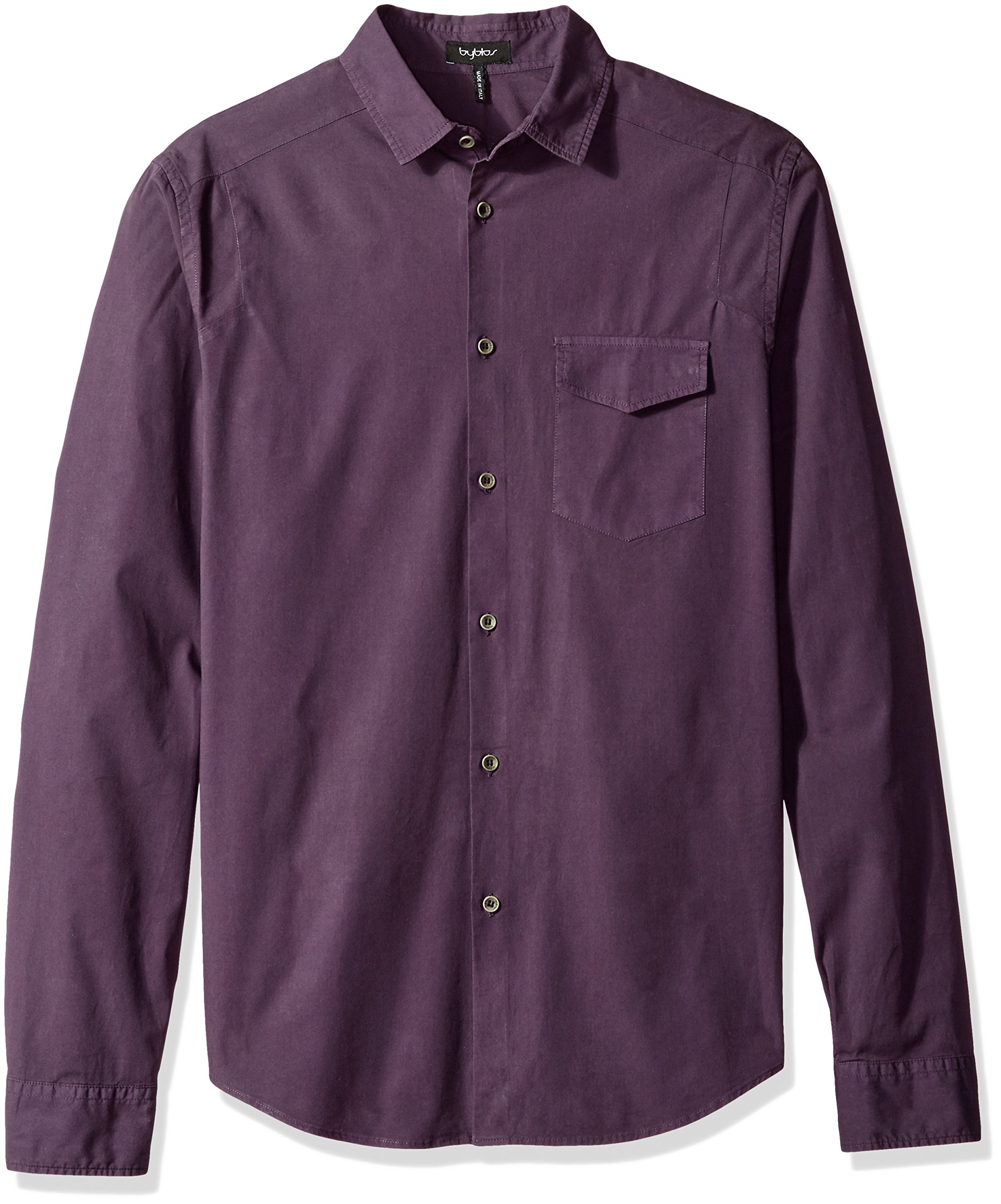 Byblos Men's Bonito Slim Fit Dress Shirt - Formal & Business Casual Wear for Office, Parties & Special Occasions