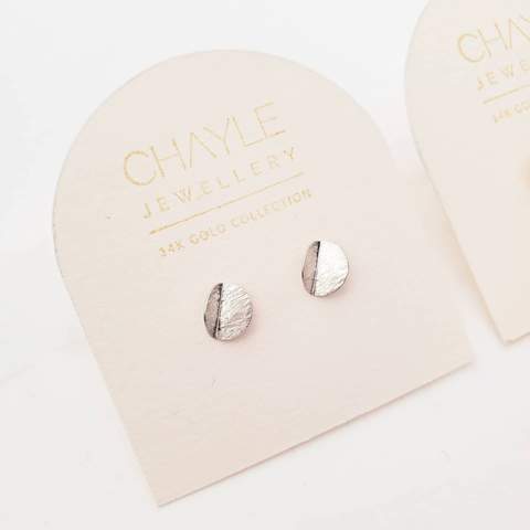 14K Gold Eucalyptus Mini Stud Earrings - Dainty Botanical Jewelry for Everyday Wear & Special Occasions