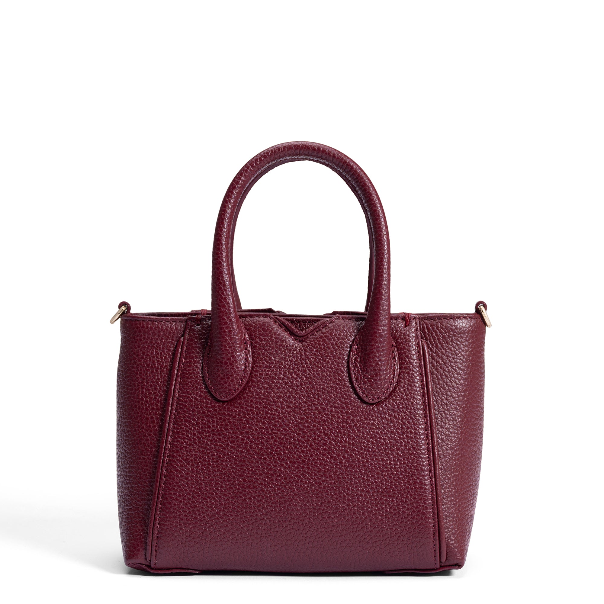 Honoré Cloe Mini Bordeaux Red Calfskin Leather Handbag for Women | Luxury Crossbody Purse for Date Night, Parties & Special Occasions