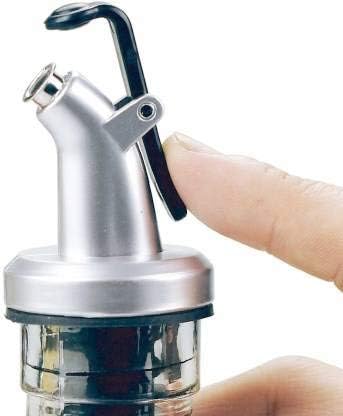 Premium Stainless Steel Bottle Pourers with Rubber Stoppers - 6pc Set for Smooth Olive Oil, Liquor & Wine Dispensing | Ideal for Restaurants, Bars, Hotels & Home Bars | Leak-Proof Free Flow Spouts for Glass Bottles