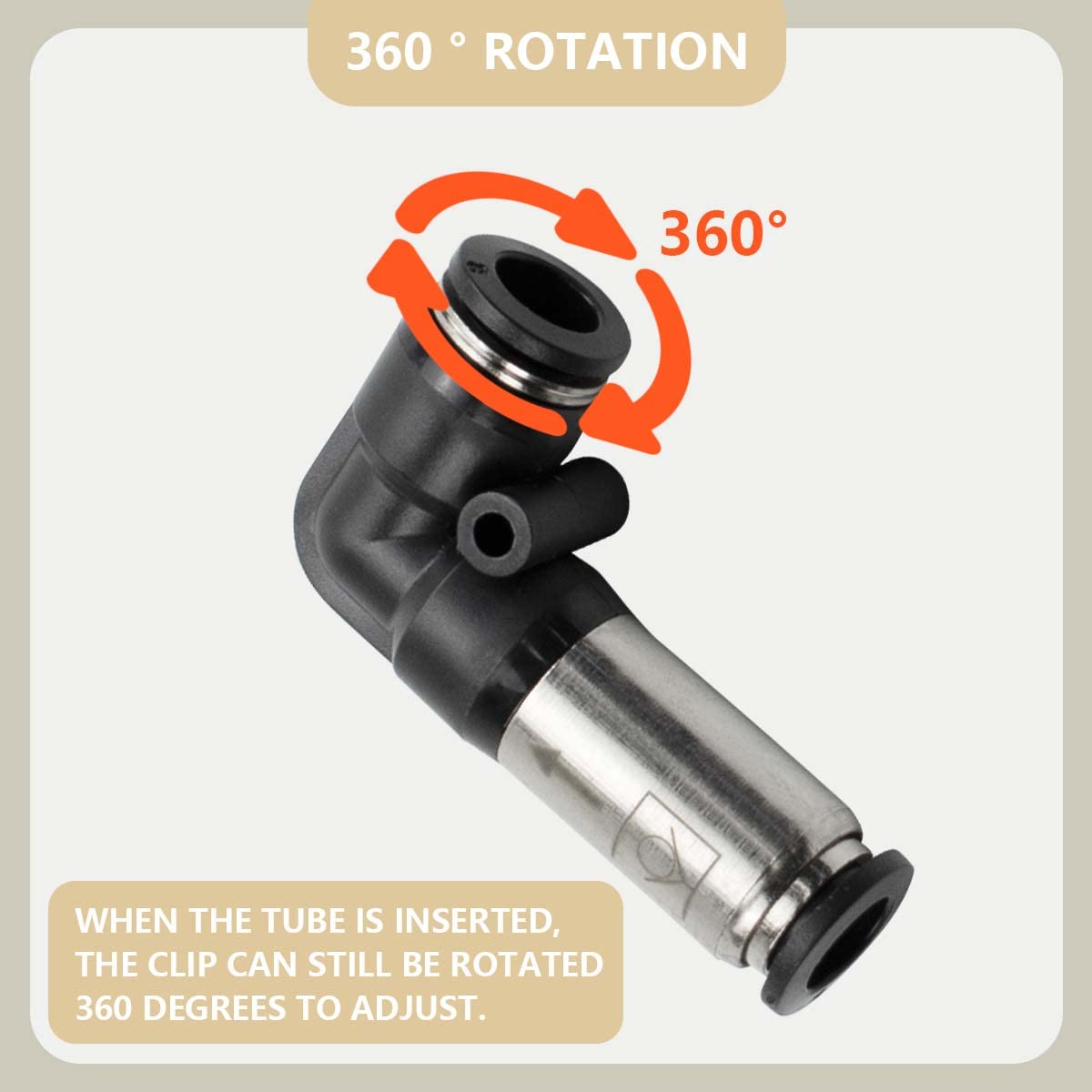 3 Pack 4mm Elbow One Way Flow Pneumatic Check Valve - Push to Connect Air Tube Fitting for Air Compressor, HVAC Systems & Pneumatic Tools (Industrial & DIY Use)