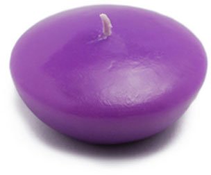 Jeco CFZ-062_12 3 Inch Purple Floating Candles - Bulk Pack of 144 Candles for Weddings, Parties, Spa Decor & Romantic Dinners