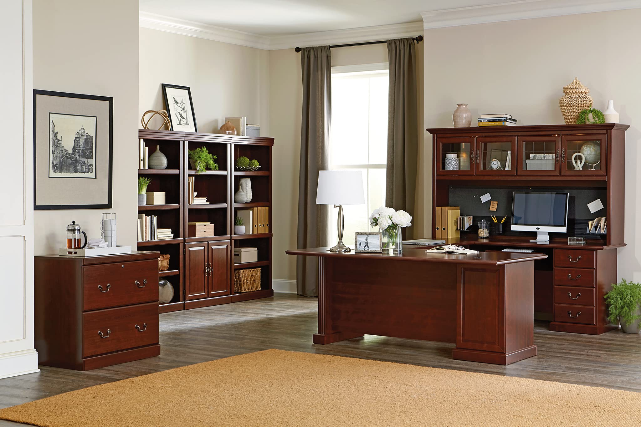 Sauder Heritage Hill 5-Shelf Library Bookcase - 29.8