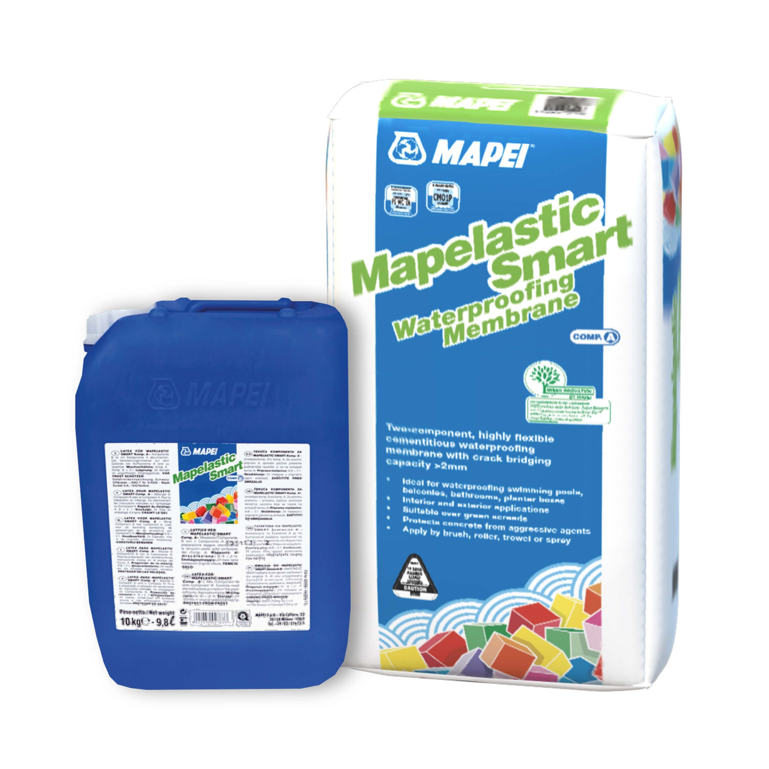 Mapei Mapelastic Smart Waterproofing Kit - Premium Crack Isolation Membrane for Tile & Stone - Perfect for Bathrooms, Showers & Wet Areas