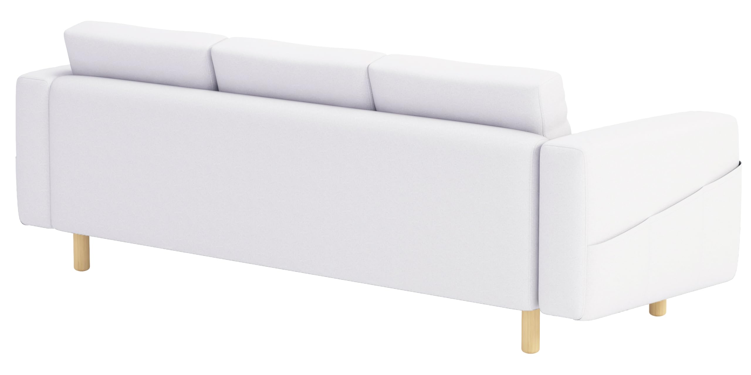 Durable 3-Seat Sofa Cover Slipcover - Custom Made for IKEA Norsborg Sofa Couch - Cotton White Fabric Replacement - Perfect for Living Room, Bedroom & Home Decor Protection