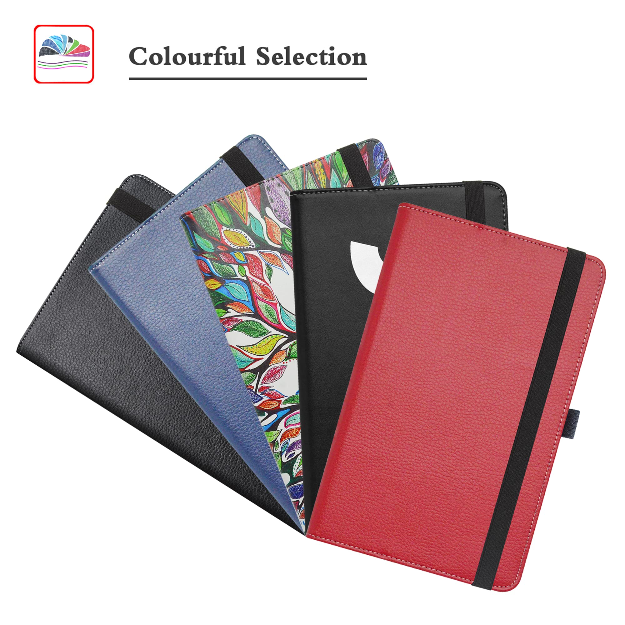 10.1 Inch Tablet Case for Onn (2022 Model) - PU Leather Folio Stand Cover with Auto Wake/Sleep - Perfect for Work, Travel & Home Use - Black