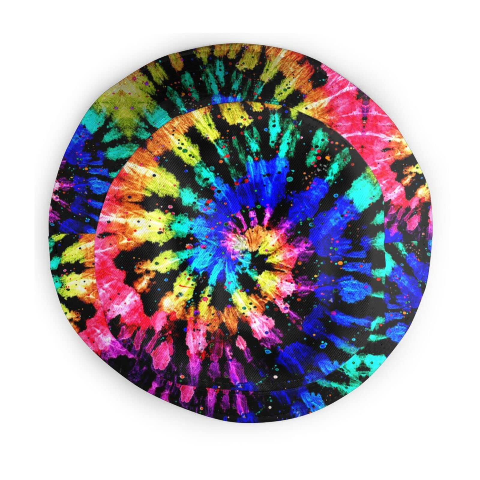 Trendy Tie Dye Print Bucket Hat - Colorful Summer Unisex Sun Hat for Men & Women - Perfect for Beach, Music Festivals & Outdoor Activities
