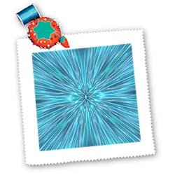 3D Abstract Blues Quilt - 10x10 Inch Square Cotton Patchwork Bedspread for Home Decor, Wall Hanging, and Cozy Bedding | Perfect for Living Room, Bedroom, and Nursery Decor