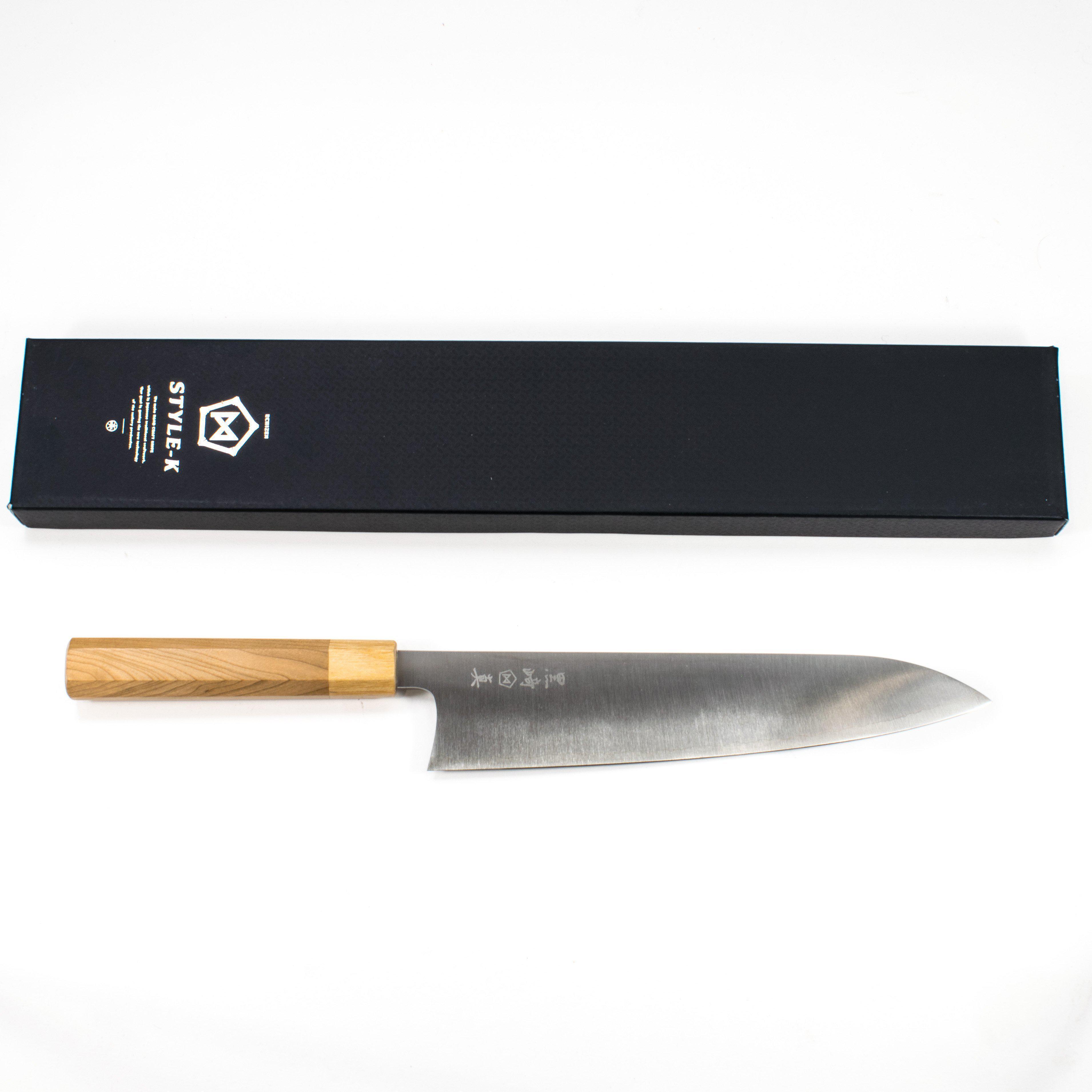 Premium Makoto SG2 Sakura Gyuto 240mm Japanese Chef Knife - High-Performance Stainless Steel Blade for Professional Cooking & Sushi Preparation