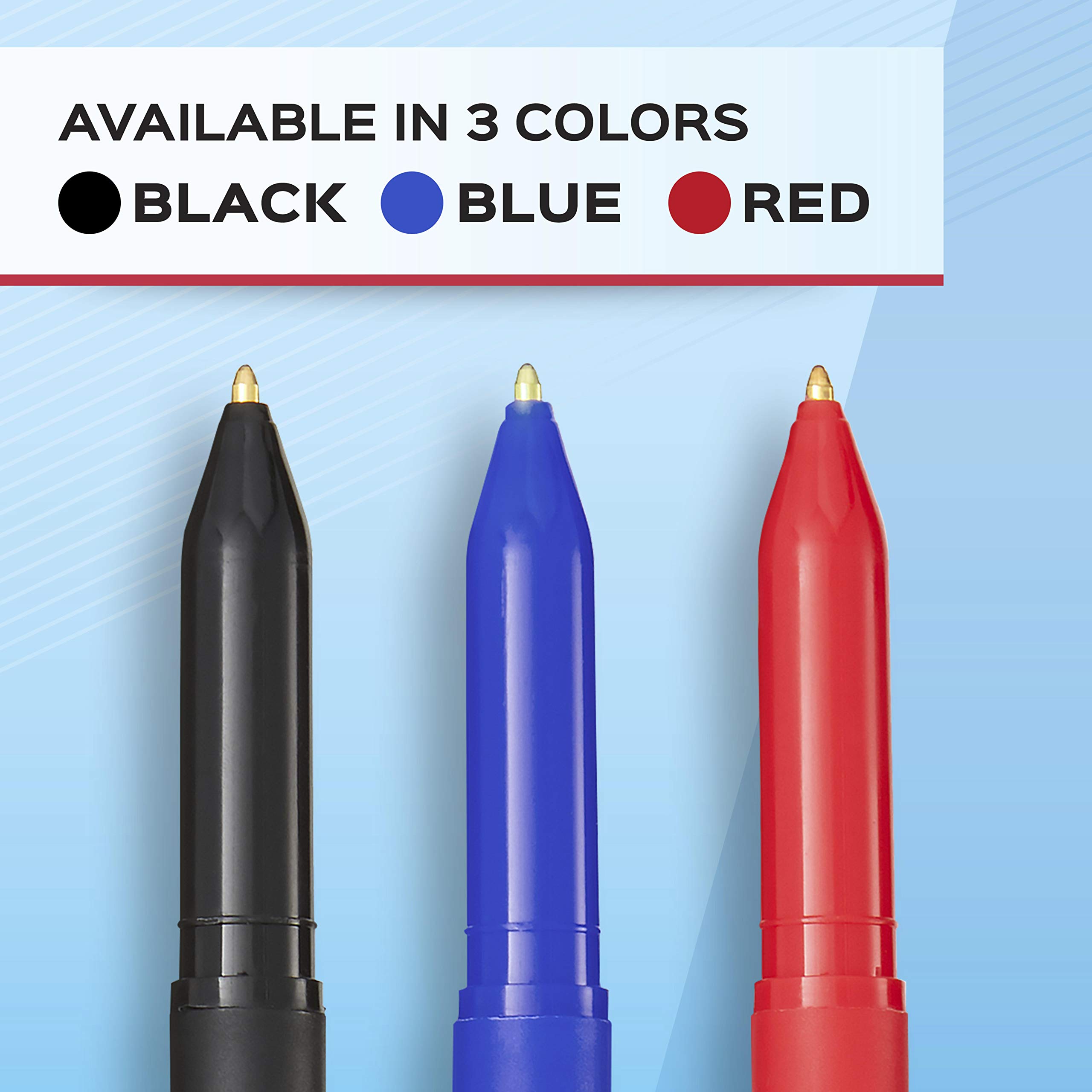 Paper Mate Ballpoint Pens - Write Bros. Medium Point (1.0mm) Blue Ink Pens, 120 Count Bulk Pack for Office, School & Home Use