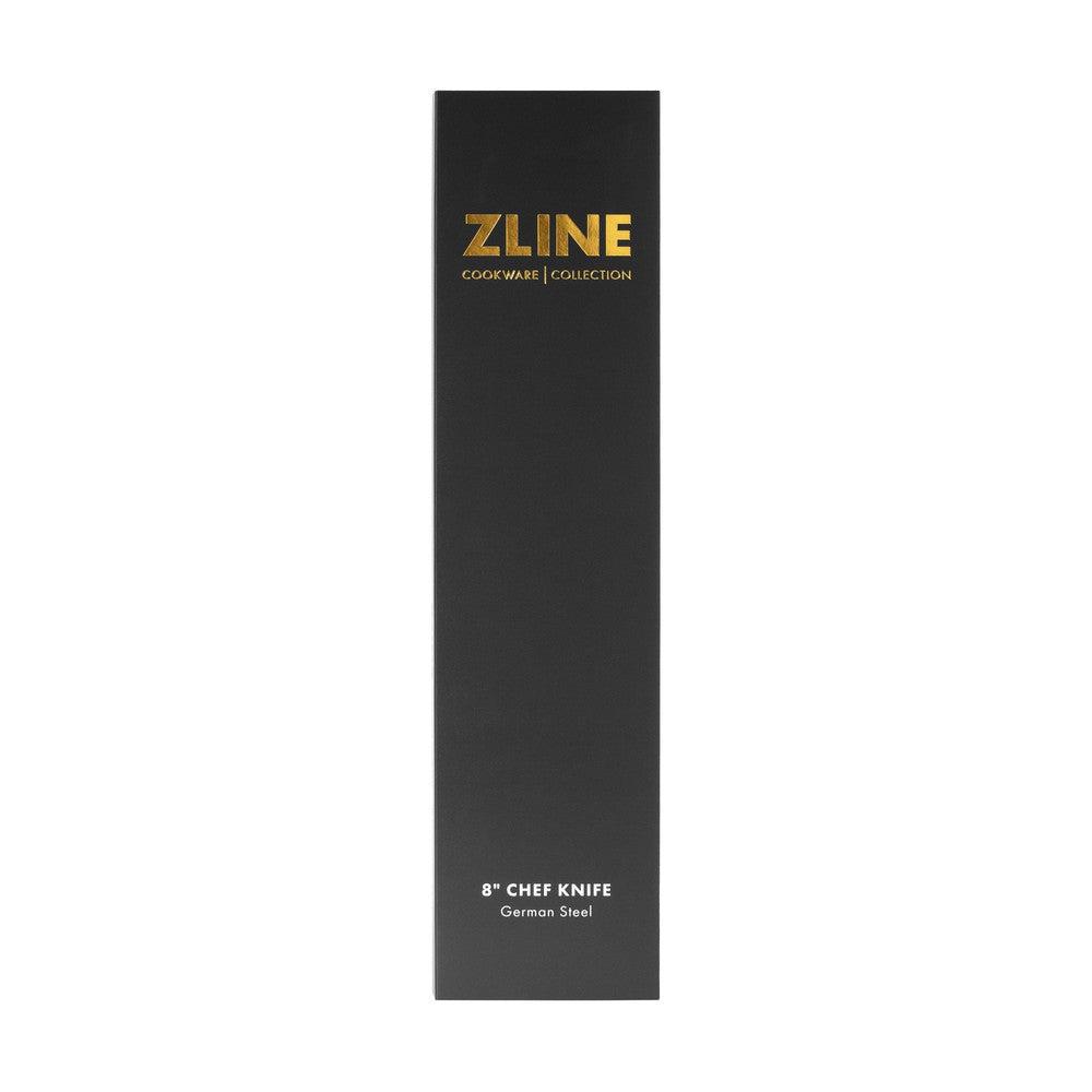ZLINE 8-Inch Professional German Steel Chef Knife - High Carbon Stainless Steel Kitchen Knife for Precision Cutting, Slicing & Dicing - Perfect for Home Chefs & Professional Kitchens (KCKT GS)