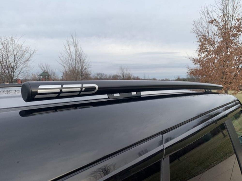 2021 Kia Soul Roof Side Rails - Black Powder Coated Stainless Steel - Perfect Fit for All Naked Roof & EX Models | Heavy-Duty Cargo Carrier for Road Trips & Outdoor Adventures