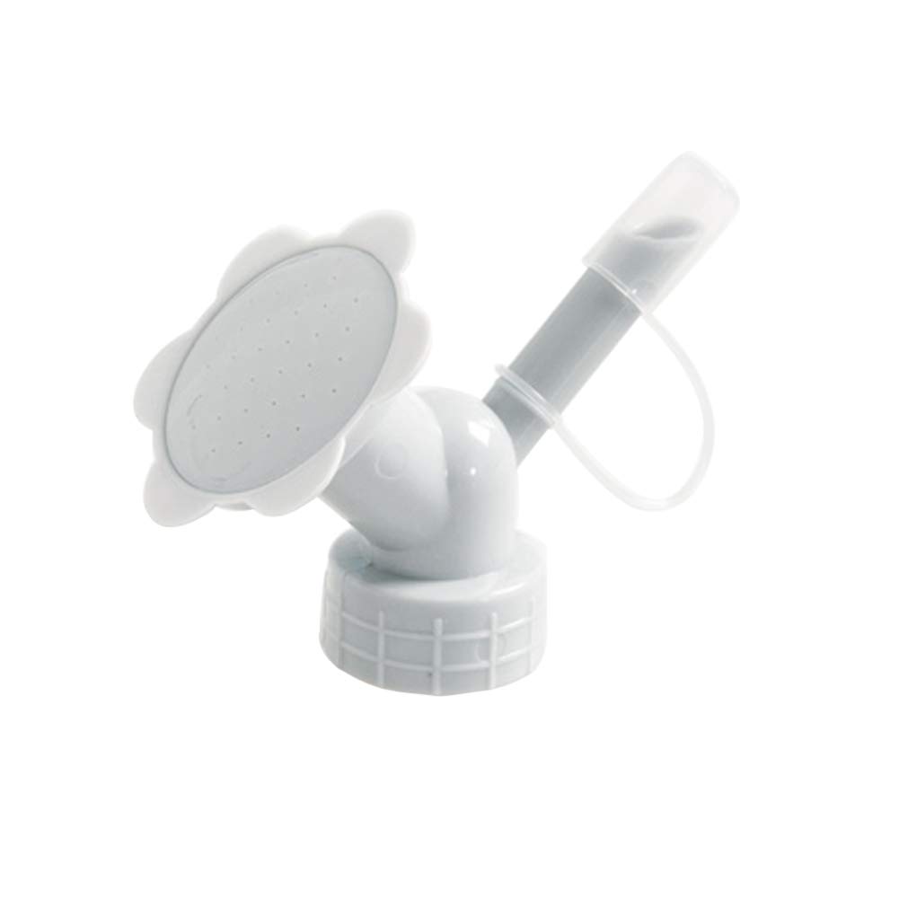 2 in 1 Garden Hose Nozzle - Adjustable Flower Watering Sprinkler & Shower Head for Plants, Lawn, and Garden Care - Durable Grey Outdoor Irrigation Tool (Perfect for Watering Flowers, Vegetables, and Cleaning Patio)